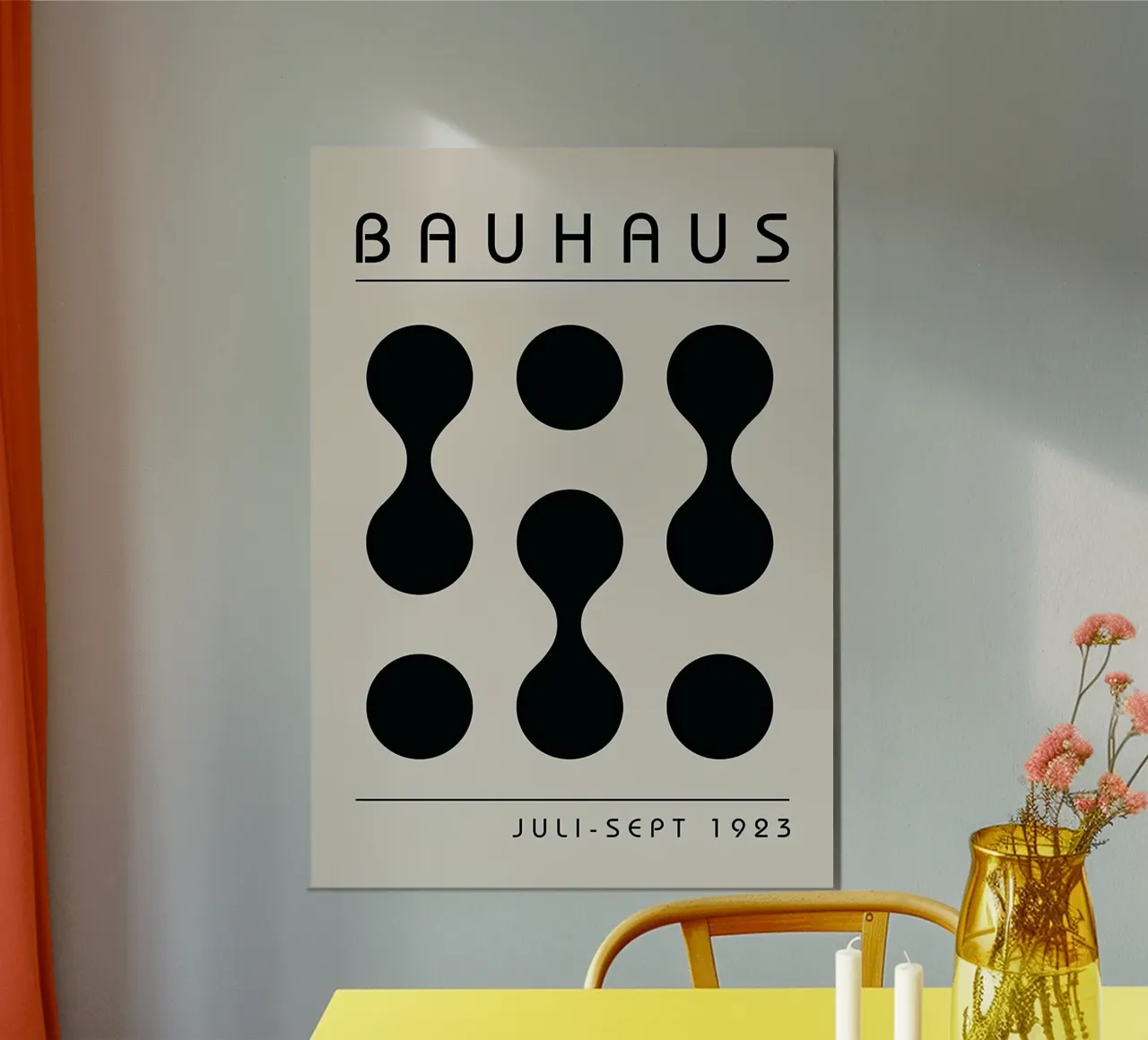 Arte Bauhaus n. 24 poster con telaio in plastica da Birgitpopshop