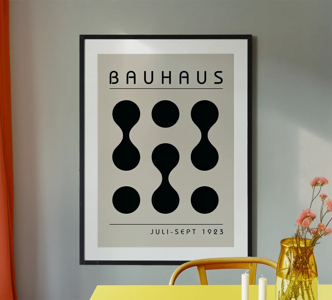 Arte Bauhaus n. 24 poster con telaio in plastica da Birgitpopshop