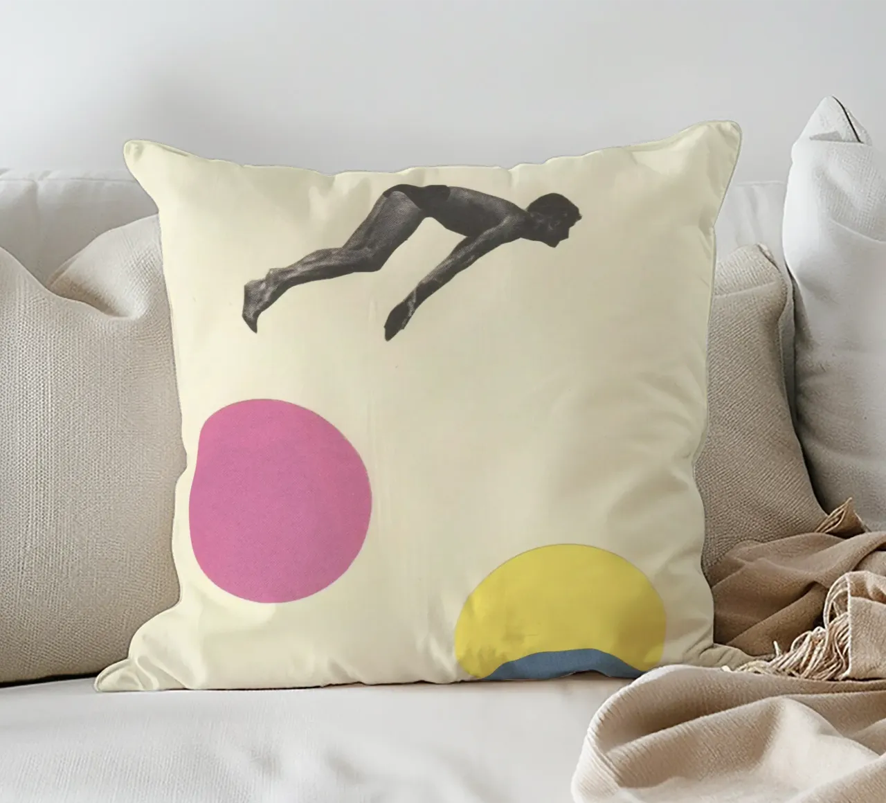 Immersione in alto cuscino da Cassia Beck Collage