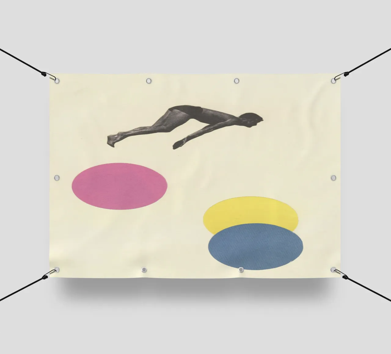 Immersione in alto telo in pvc da Cassia Beck Collage