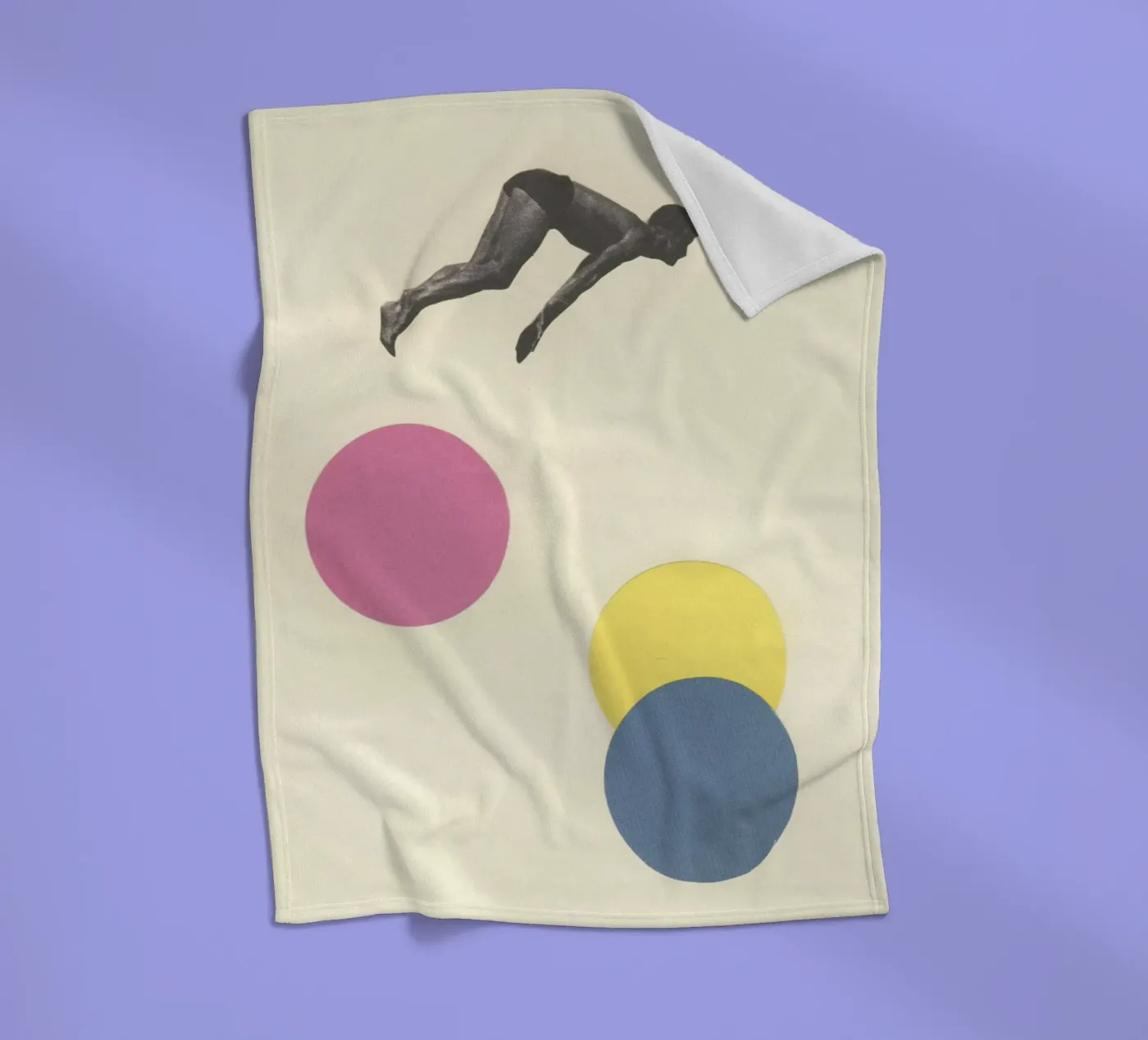 High Dive fleece blanket by Cassia Beck Collage