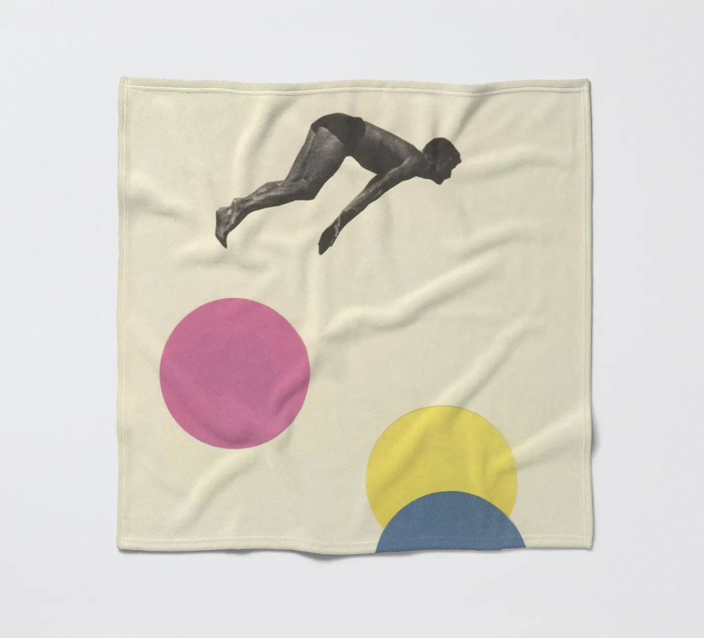 High Dive fleece blanket by Cassia Beck Collage