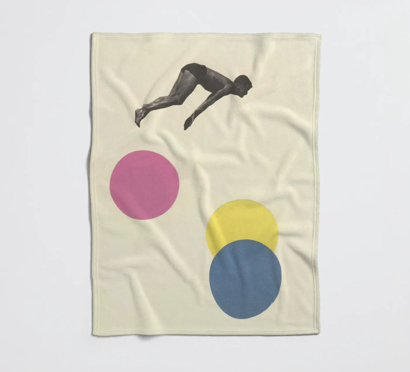 High Dive fleece blanket by Cassia Beck Collage