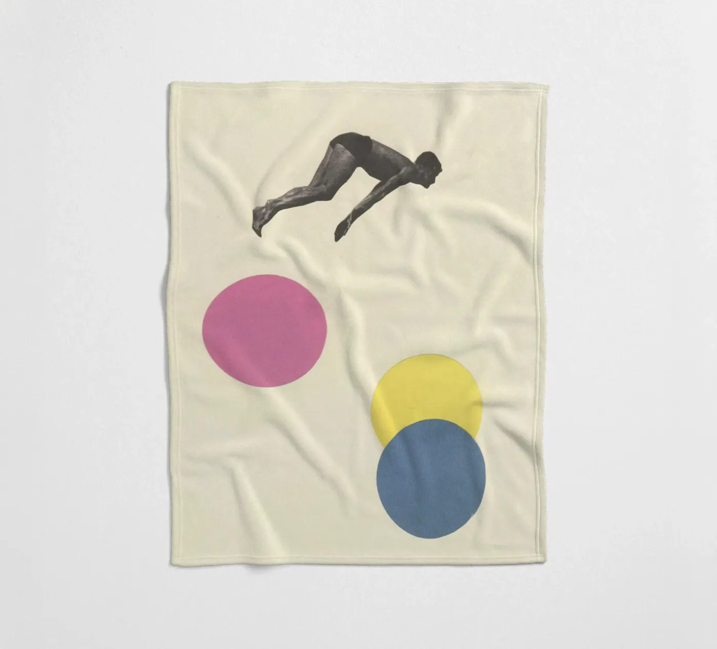 High Dive fleece blanket by Cassia Beck Collage