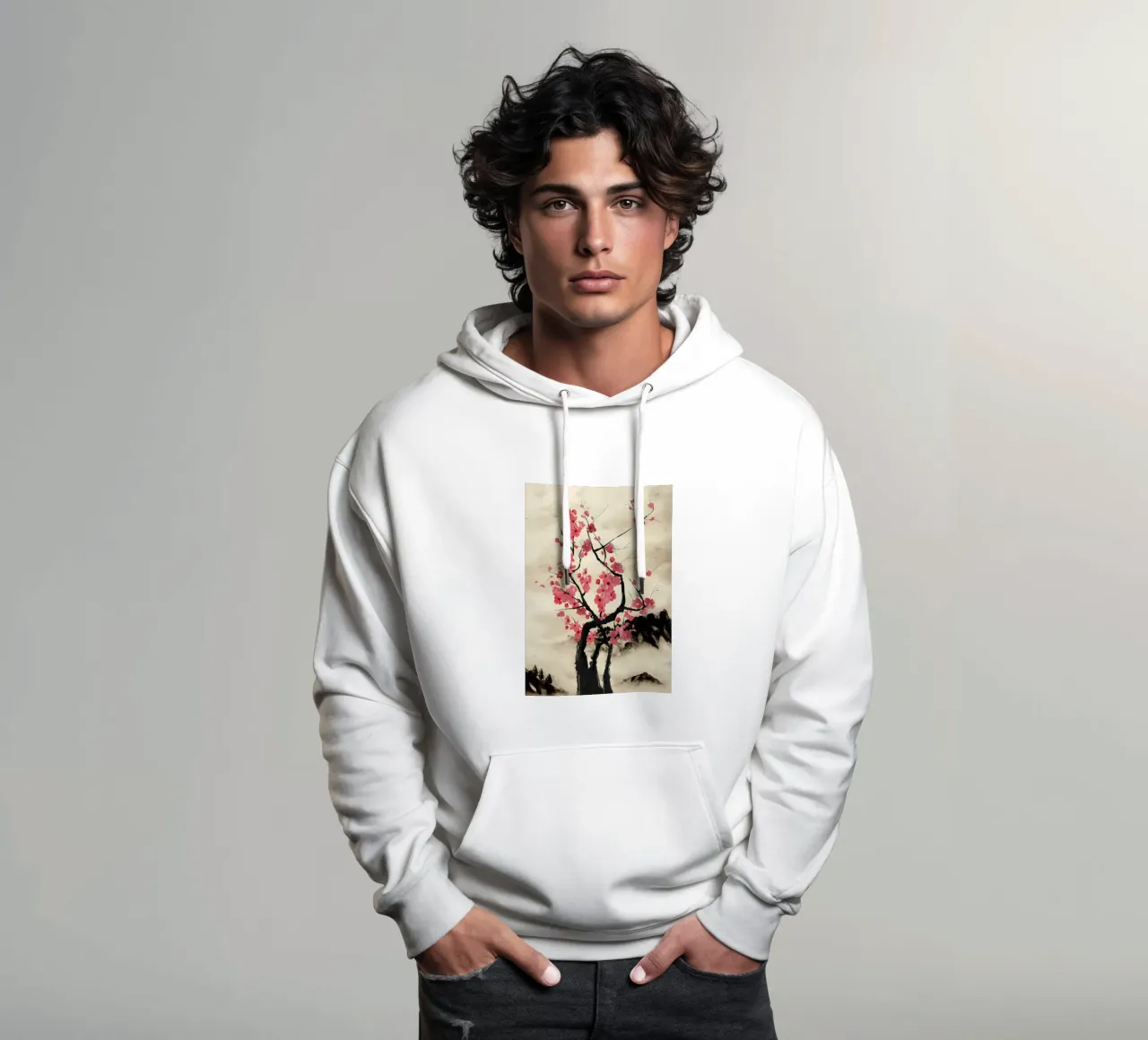 Ciliegio felpa con cappuccio da Rebecca Clark Wyrick