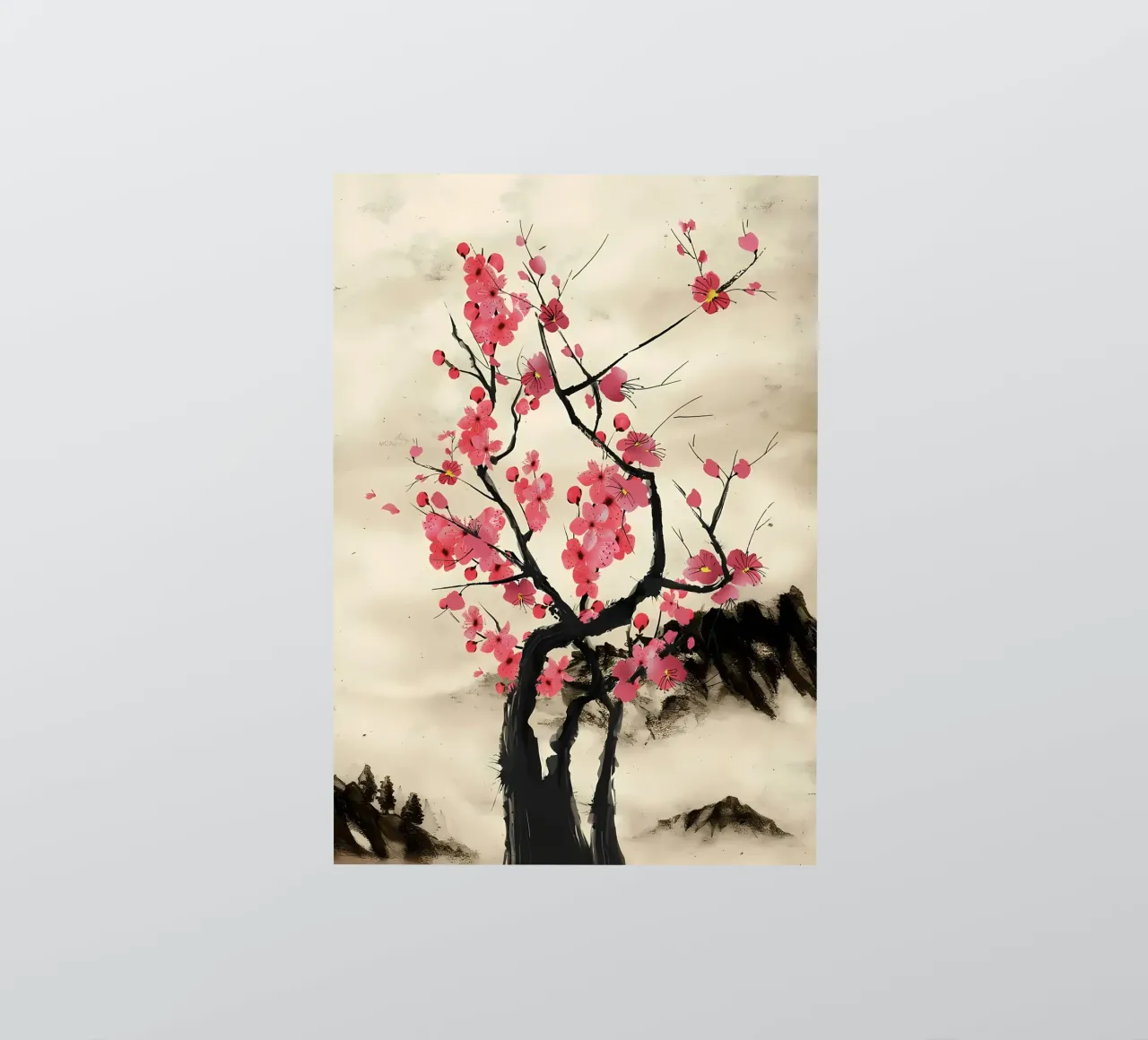 Cherry tree sticker by Rebecca Clark Wyrick