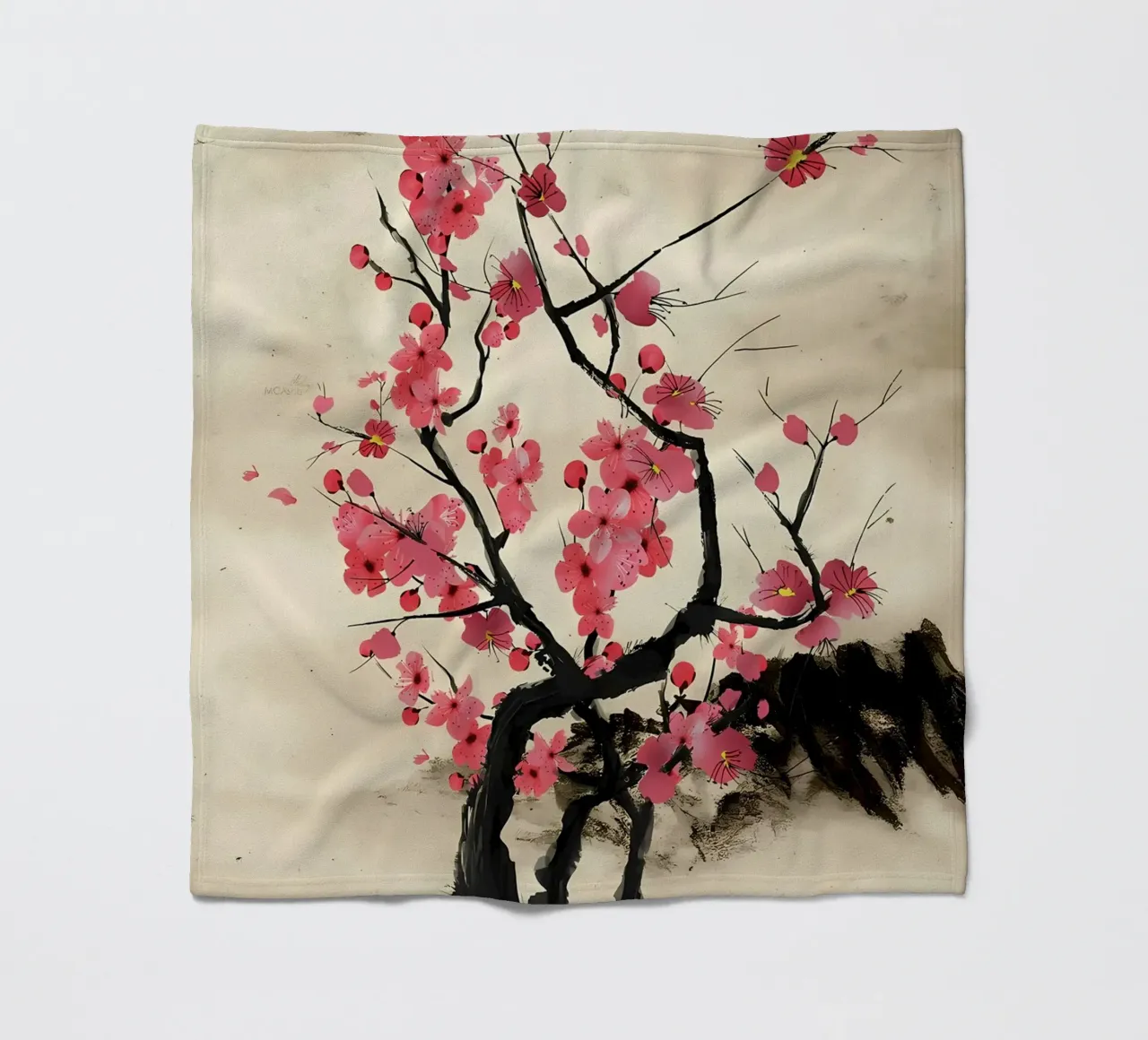 Kirschbaum Fleecedecke von Rebecca Clark Wyrick