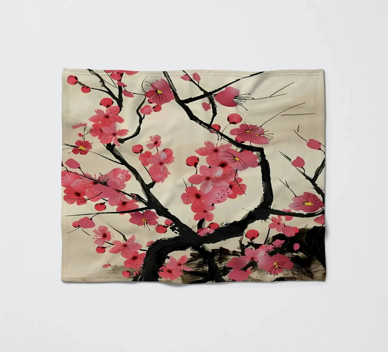 Kirschbaum Fleecedecke von Rebecca Clark Wyrick