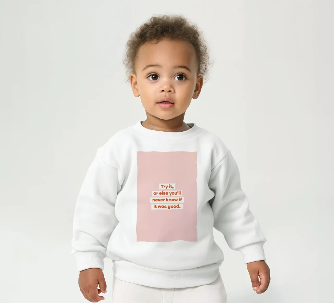 First Try baby sweatshirt van vonkopfbisfuss x JUNIQE