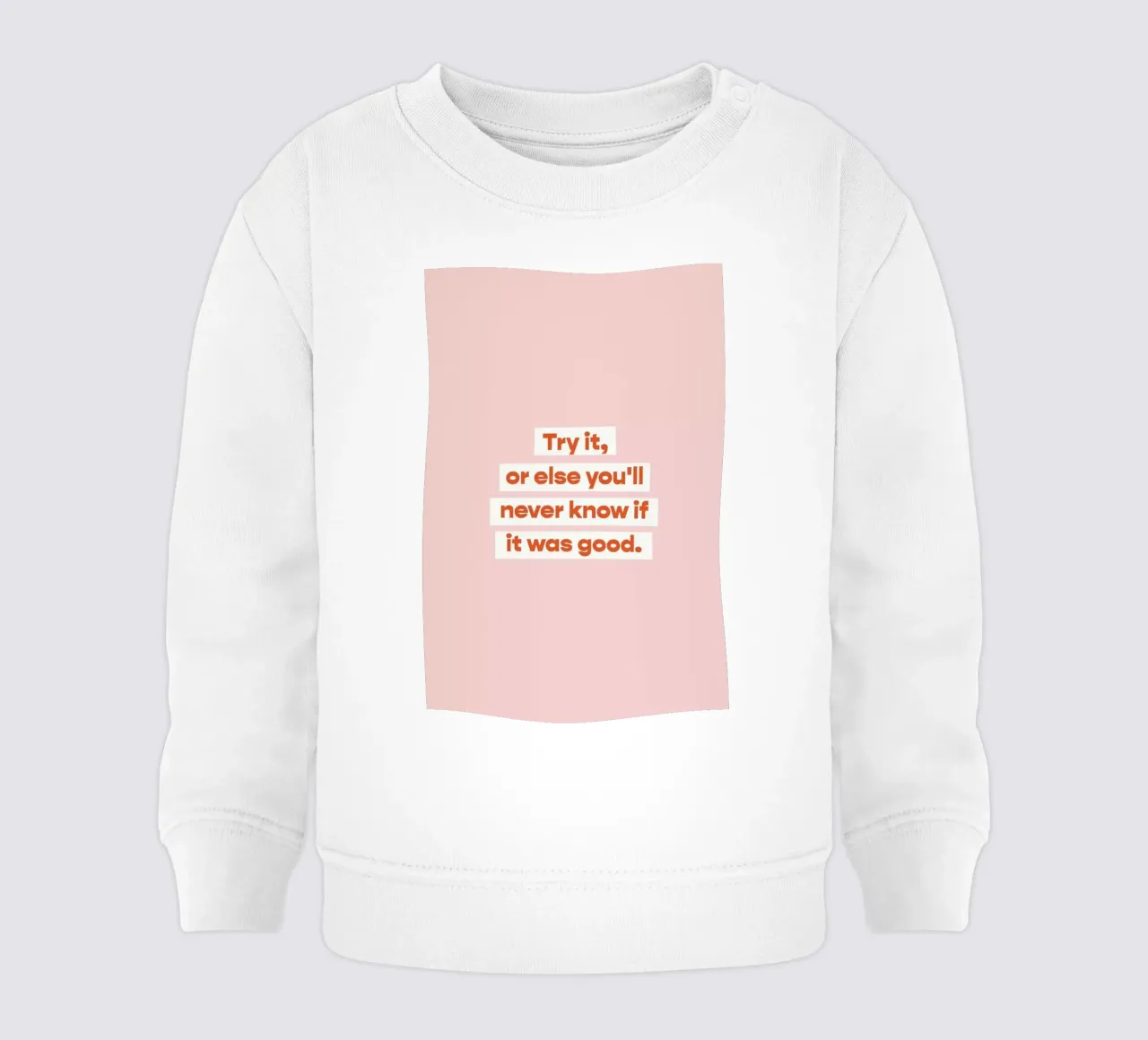 First Try baby sweatshirt van vonkopfbisfuss x JUNIQE