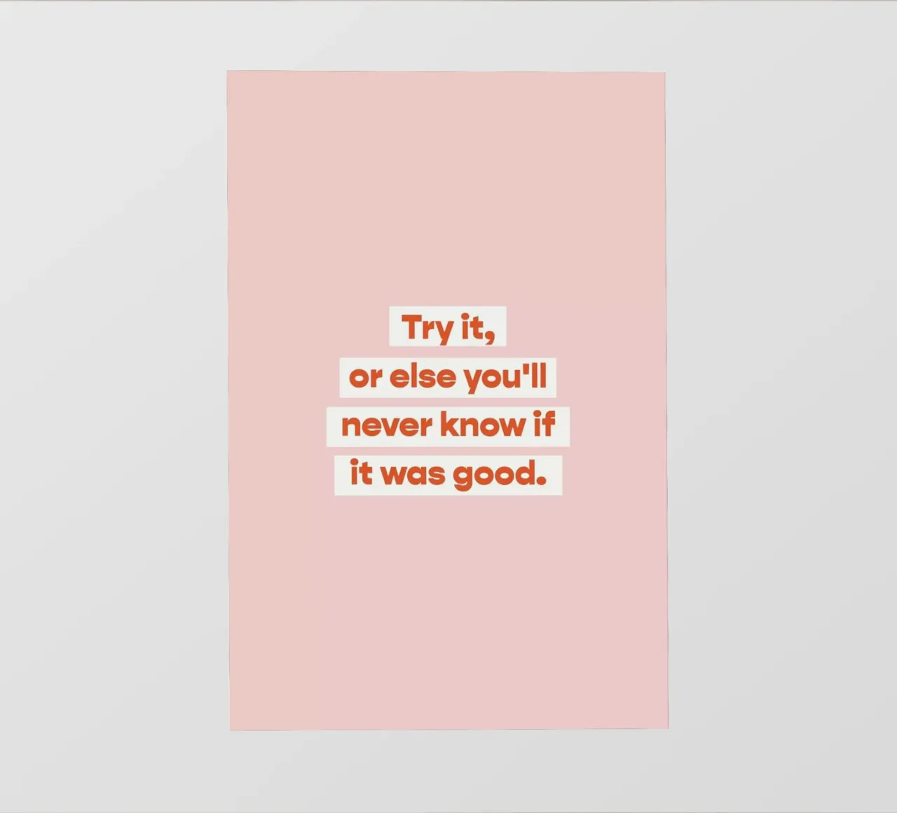 First Try pellicola backlit da vonkopfbisfuss x JUNIQE