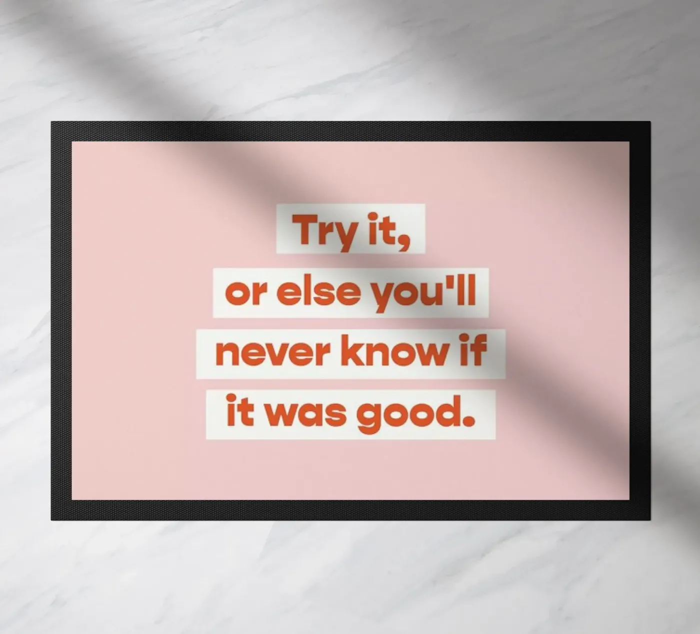 First Try Fußmatte von vonkopfbisfuss x JUNIQE