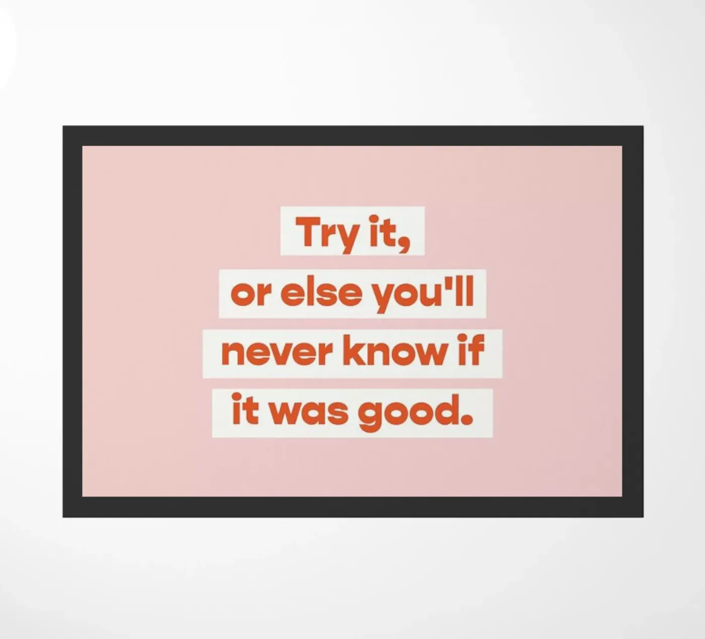 First Try Fußmatte von vonkopfbisfuss x JUNIQE