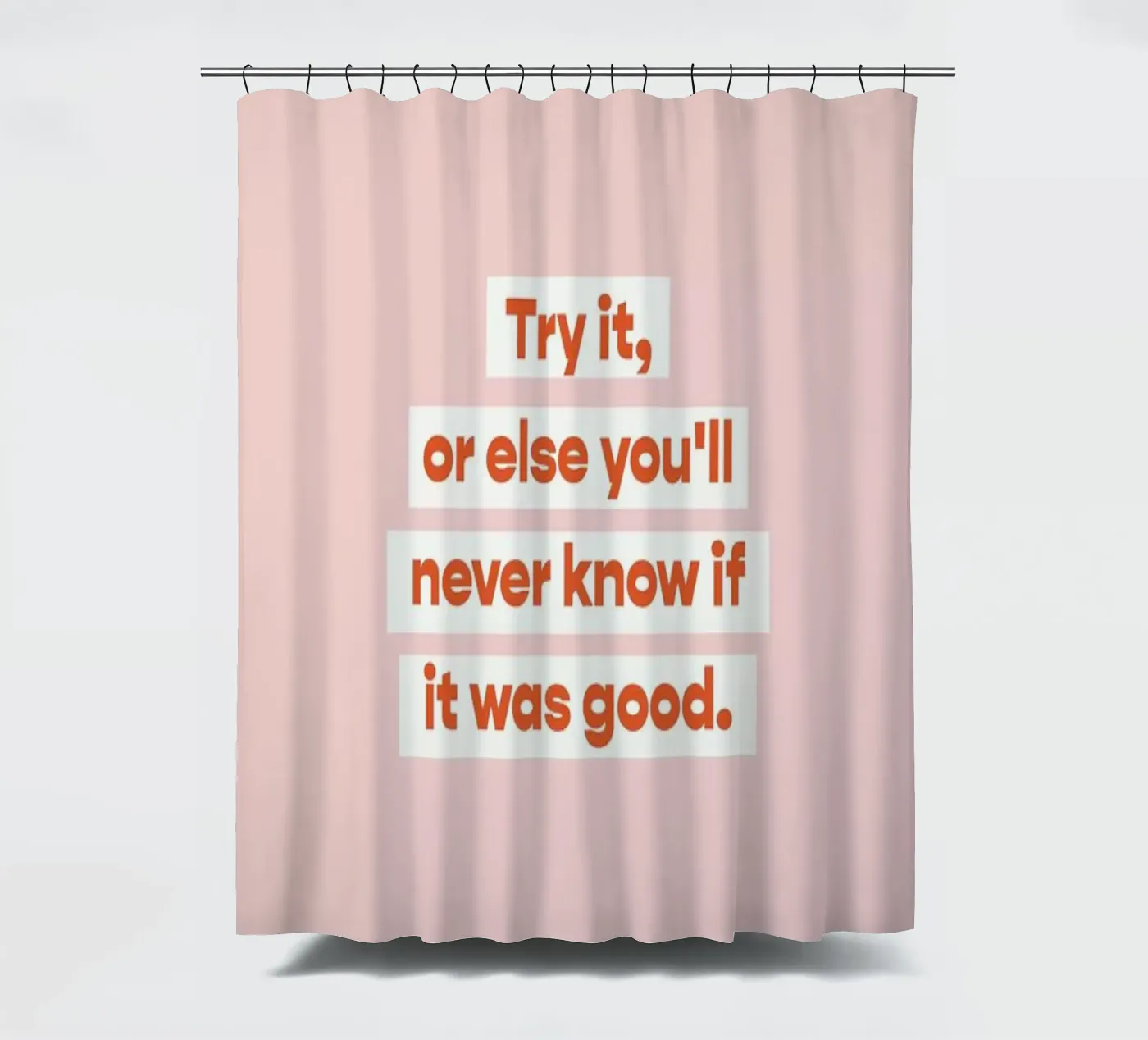 First Try shower curtain by vonkopfbisfuss x JUNIQE