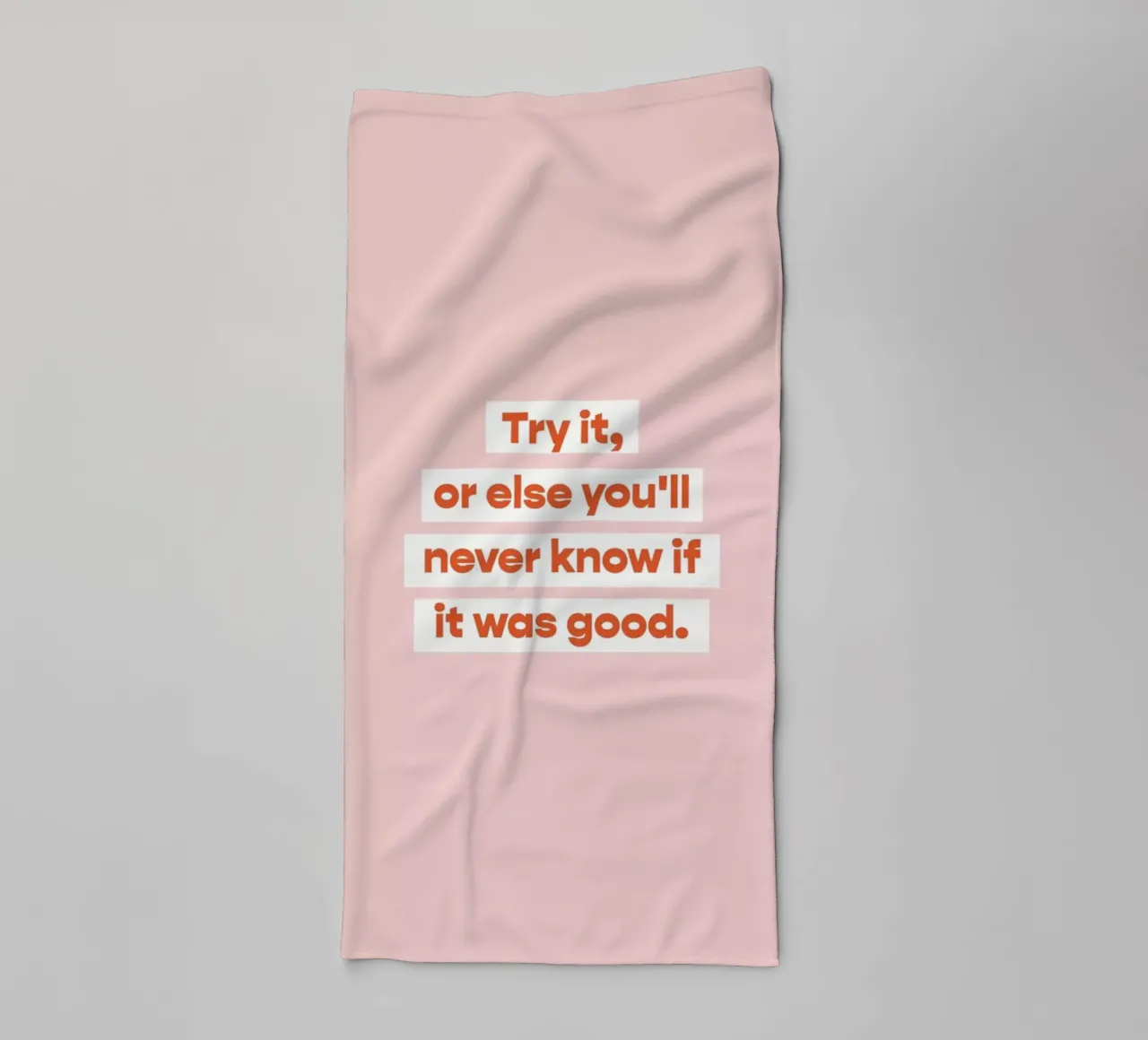 First Try towel by vonkopfbisfuss x JUNIQE