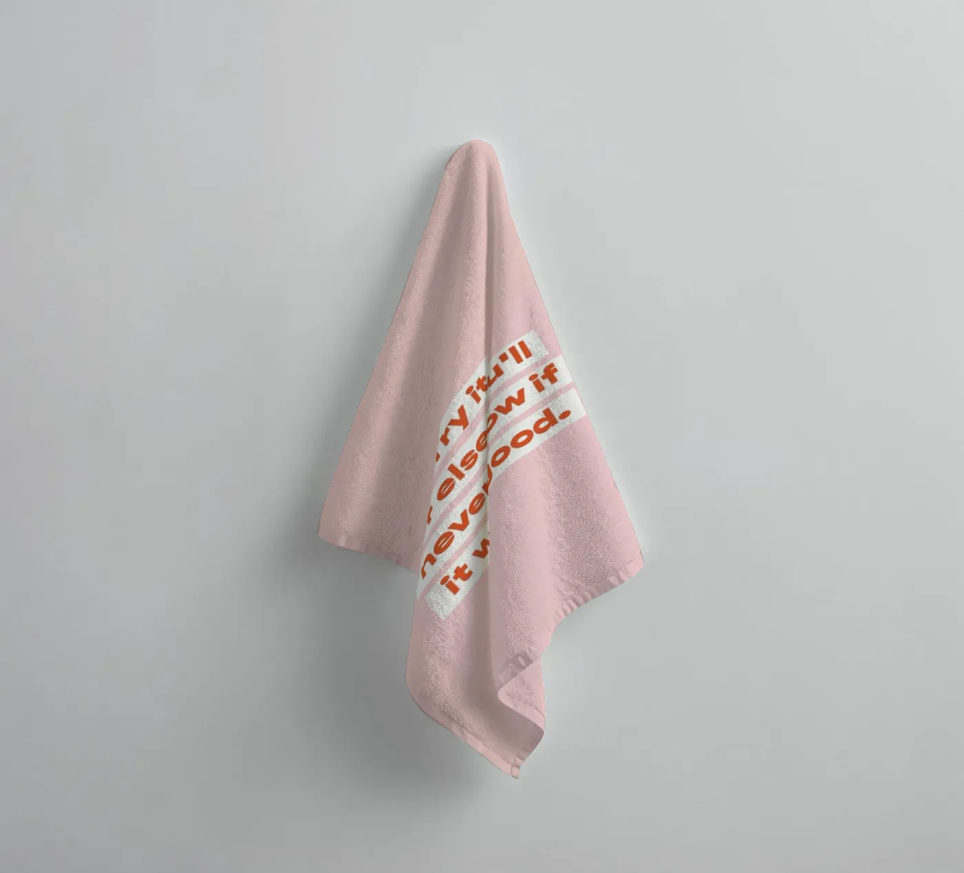 First Try badhanddoek van vonkopfbisfuss x JUNIQE