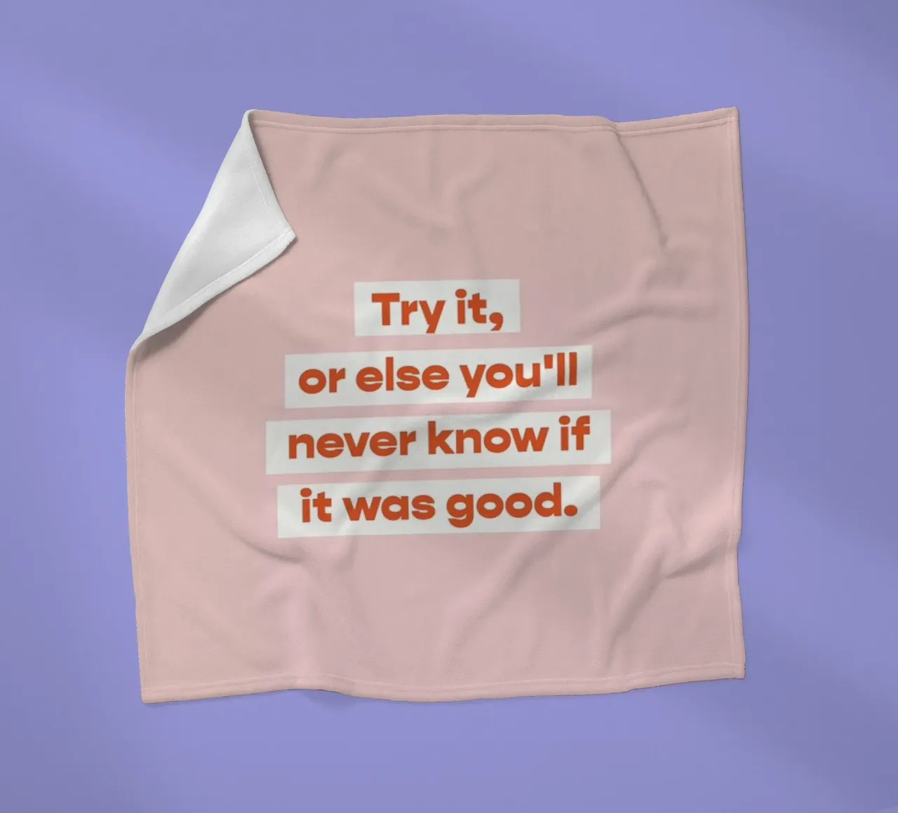 First Try Fleecedecke von vonkopfbisfuss x JUNIQE