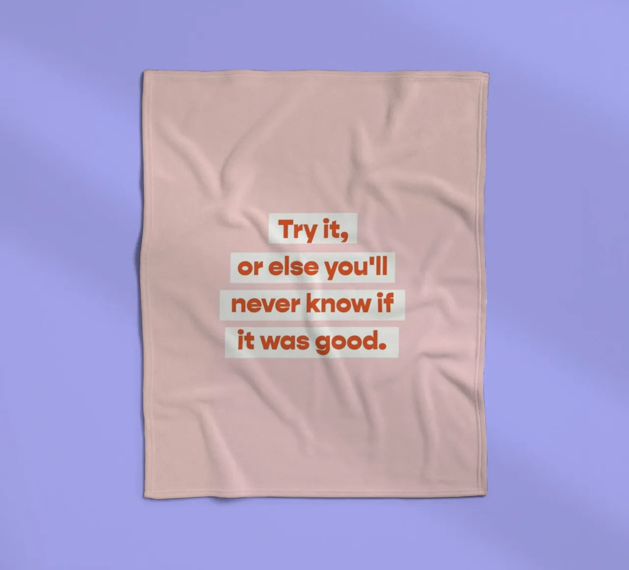 First Try Fleecedecke von vonkopfbisfuss x JUNIQE