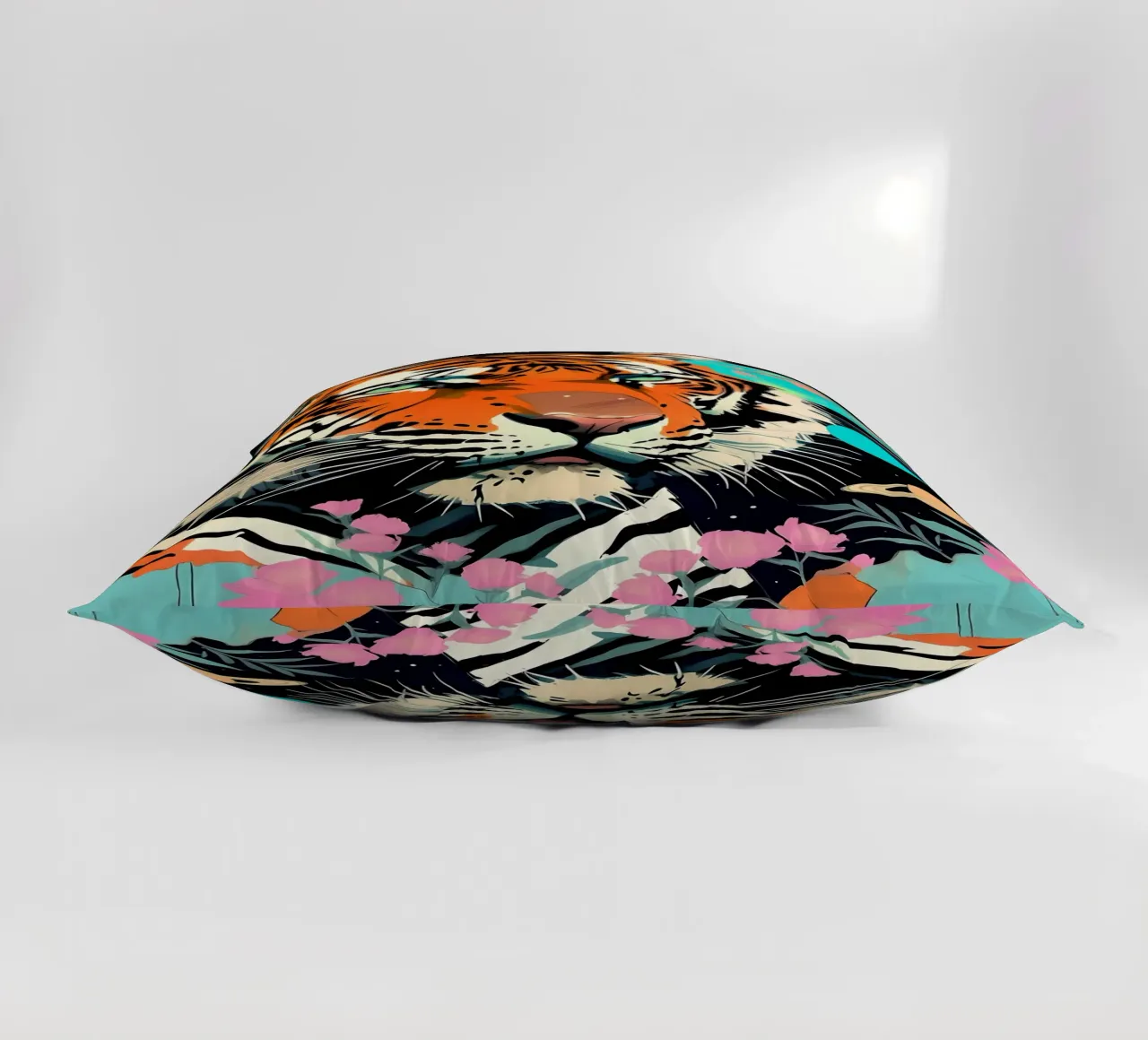 Tiger_Style_D_1 decorative cushion by Tierisch bunt by LK