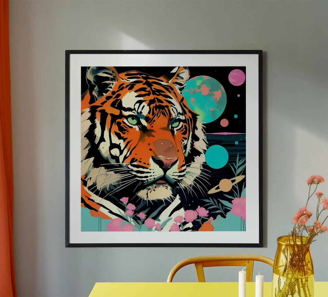 Tiger_Stil_D_1 Poster von Tierisch bunt by LK