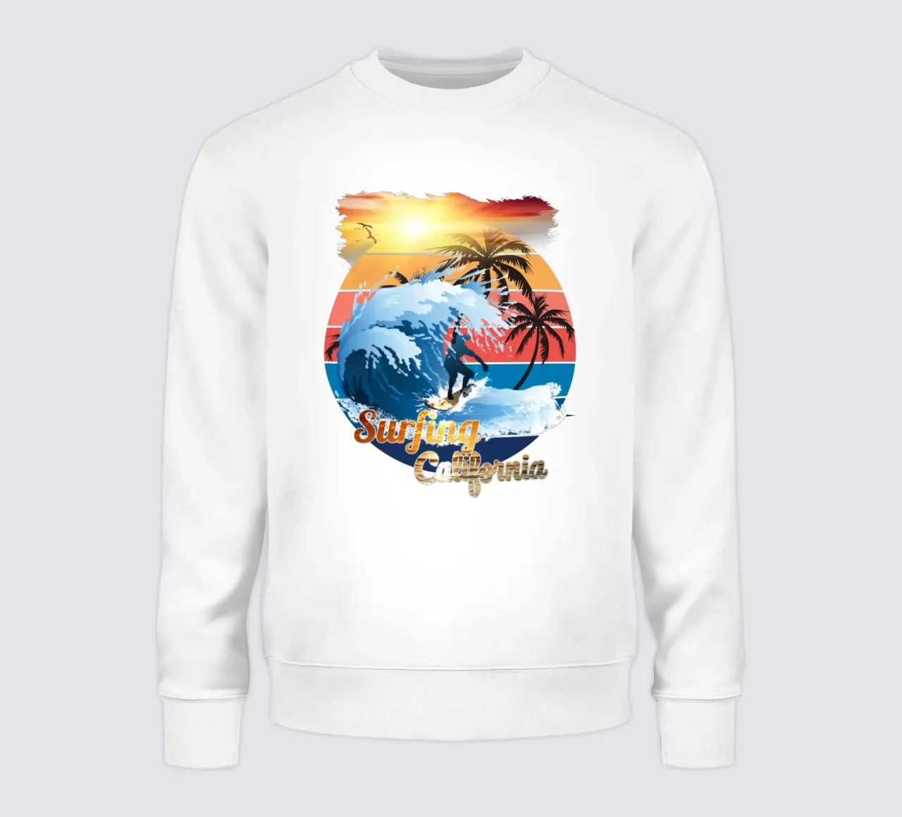 Surf Life Oval y - Sommer-Sonne-Vibes Sweatshirt von surfer28