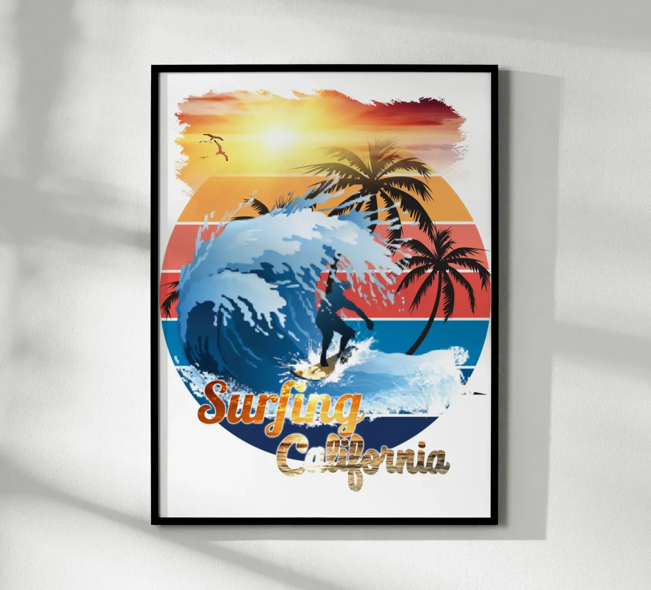 Surf Life Oval y - Summer Sun Vibes hahnemühle by surfer28