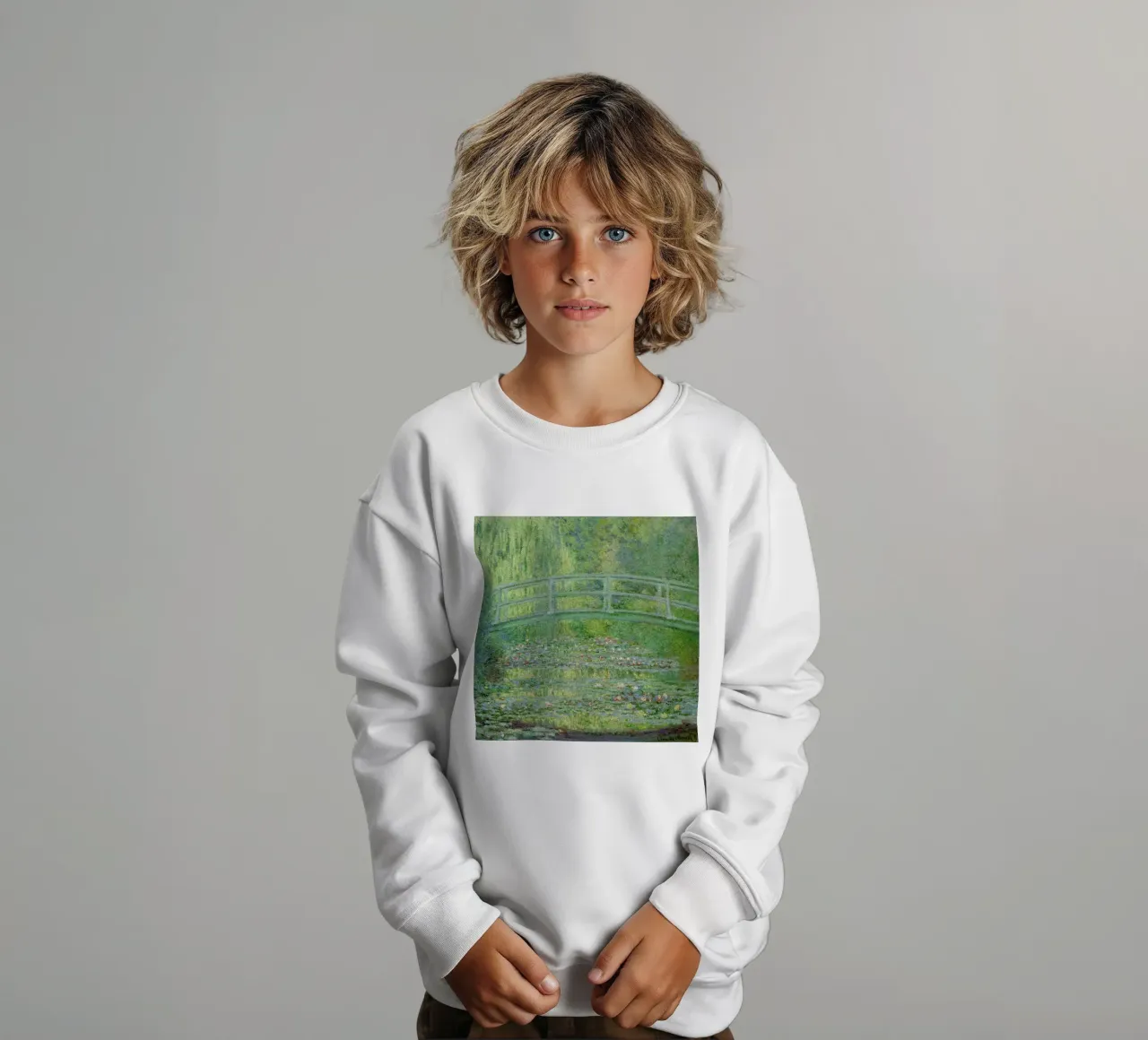 Monet - The Water-Lily Pond felpa bambino da ARTOTHEK