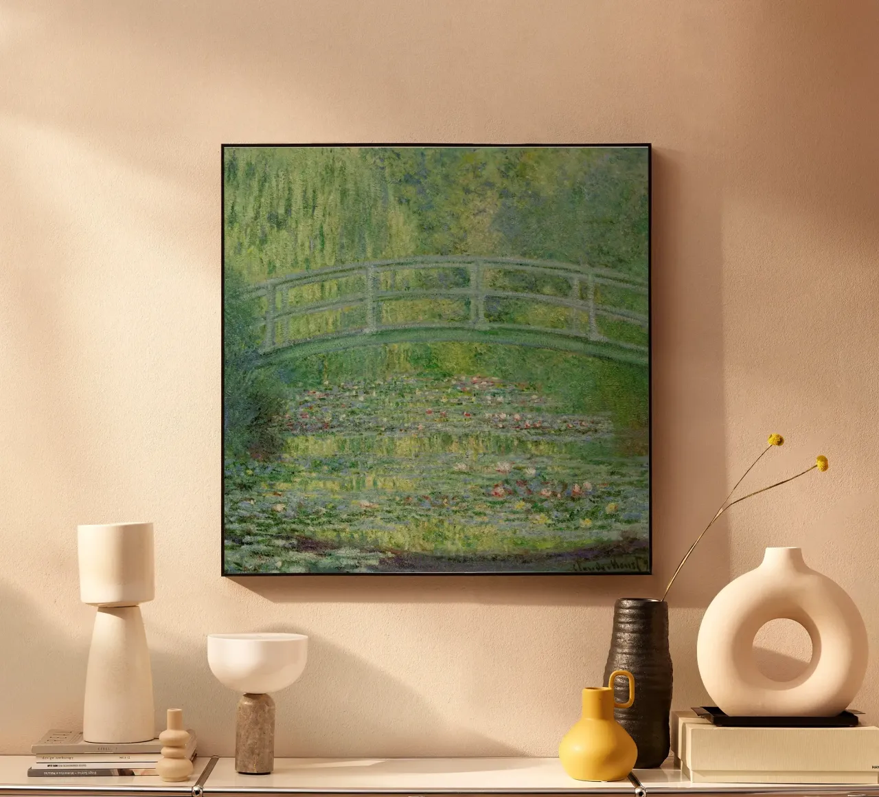 Monet - The Water-Lily Pond alluminio dibond da ARTOTHEK