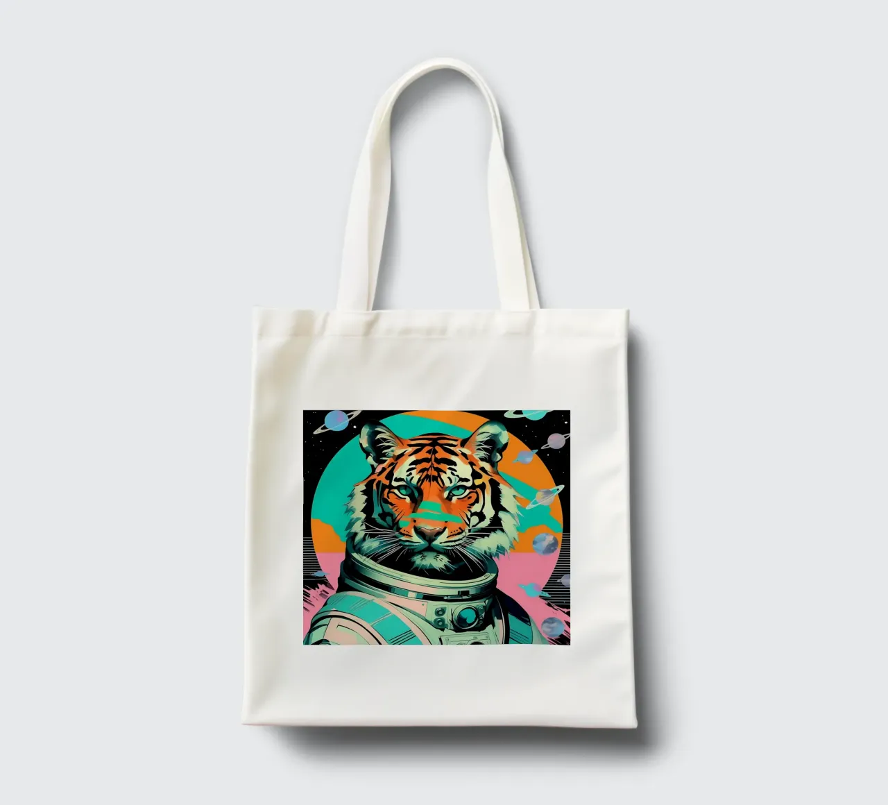 Stile_tigre_D_2 borsa in juta da Tierisch bunt by LK