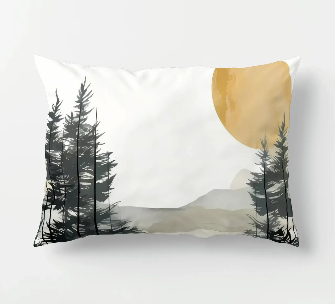 Strato montuoso e foresta cuscino da Albert S Jacob