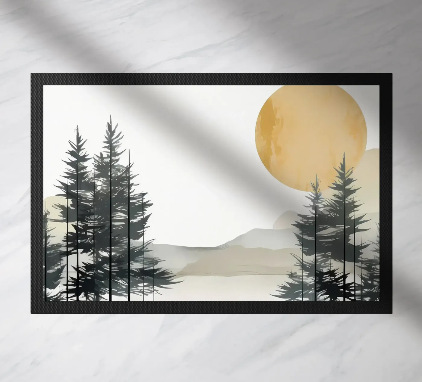 Mountain layer and forest doormat by Albert S Jacob