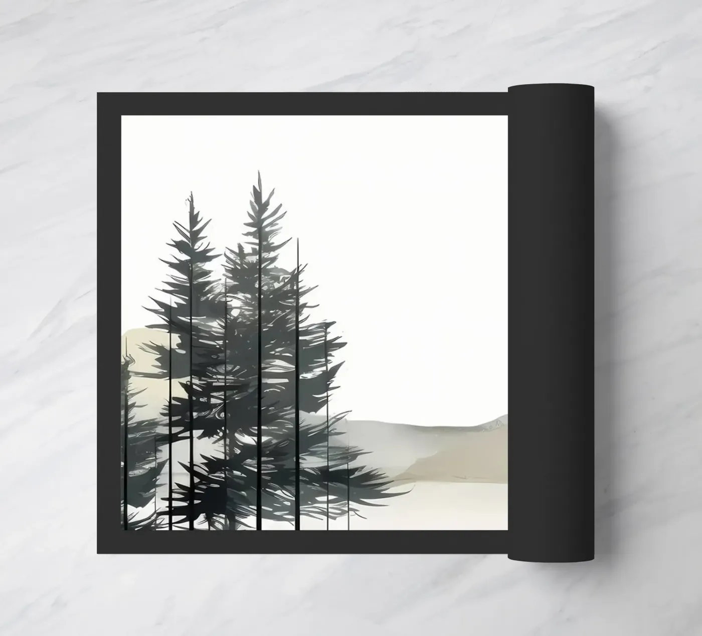 Mountain layer and forest doormat by Albert S Jacob