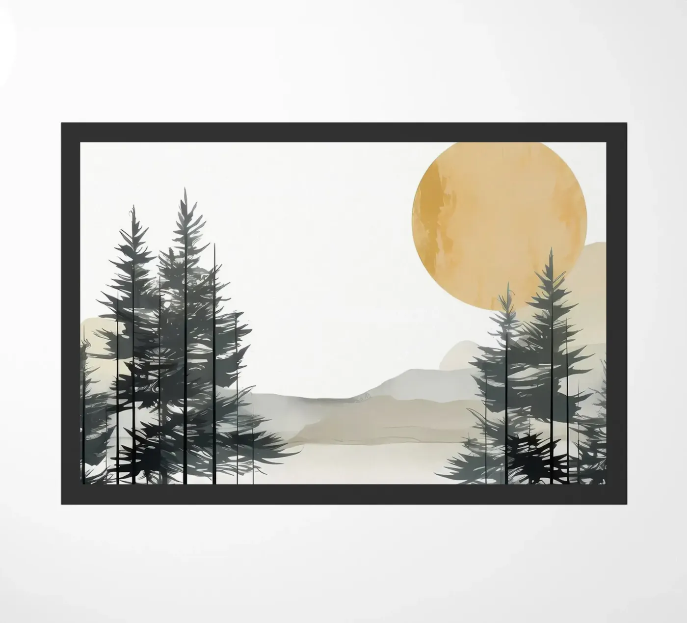 Mountain layer and forest doormat by Albert S Jacob