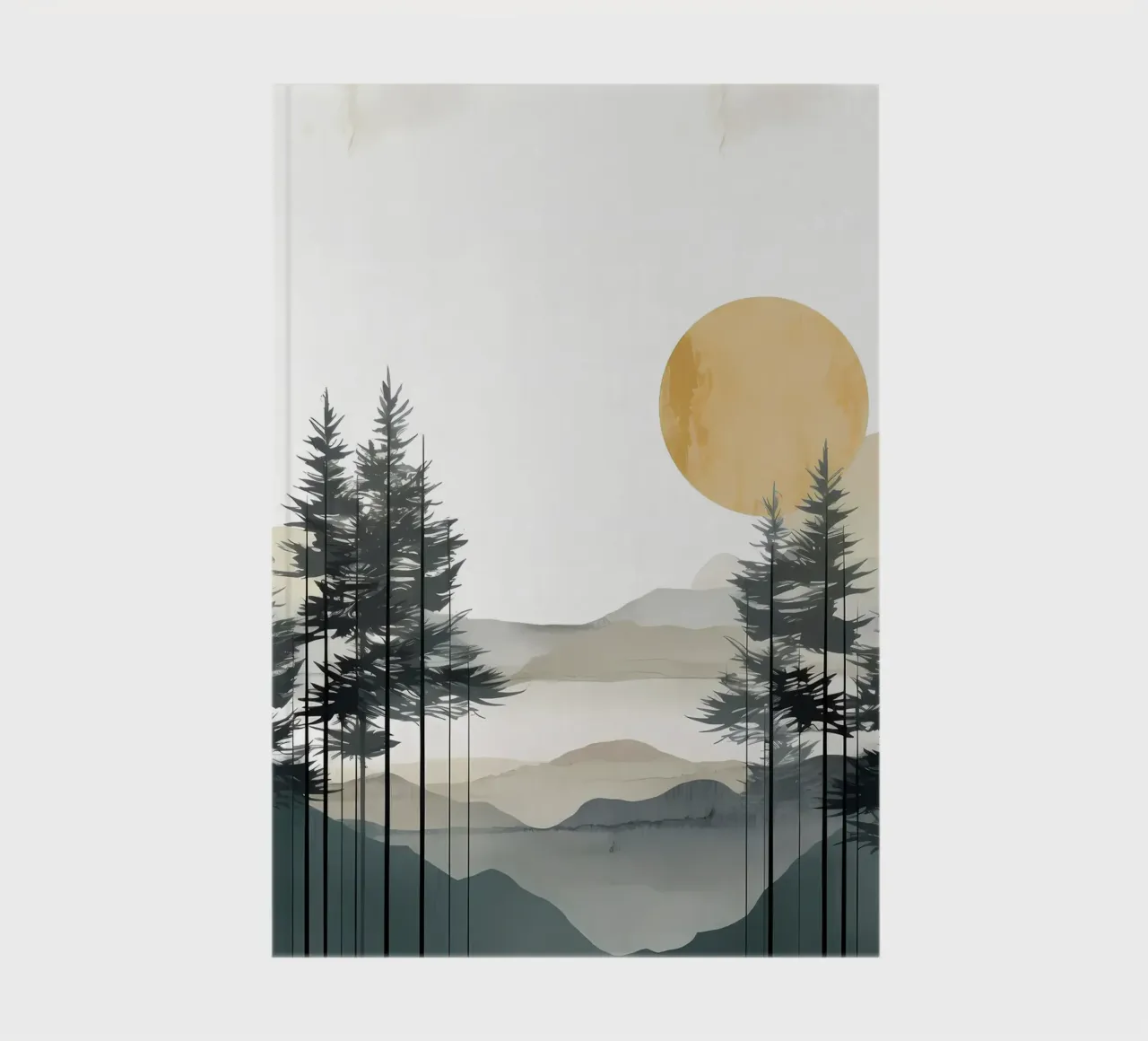 Mountain layer and forest notebook by Albert S Jacob