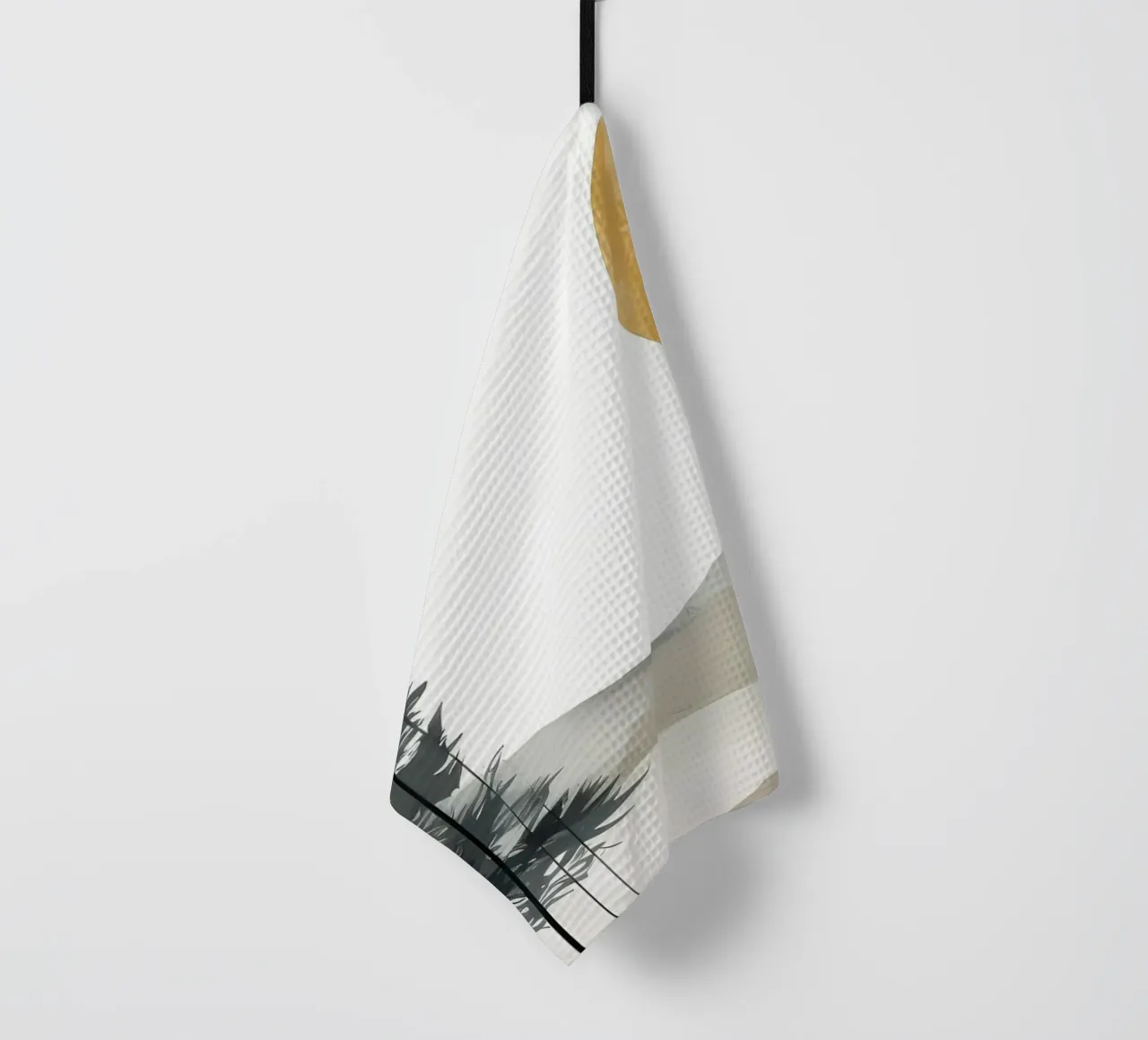 Mountain layer and forest tea towel by Albert S Jacob