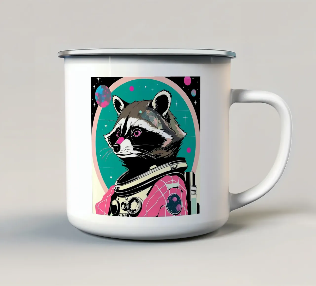 Procione_Stile_D_1 tazza in smalto da Tierisch bunt by LK