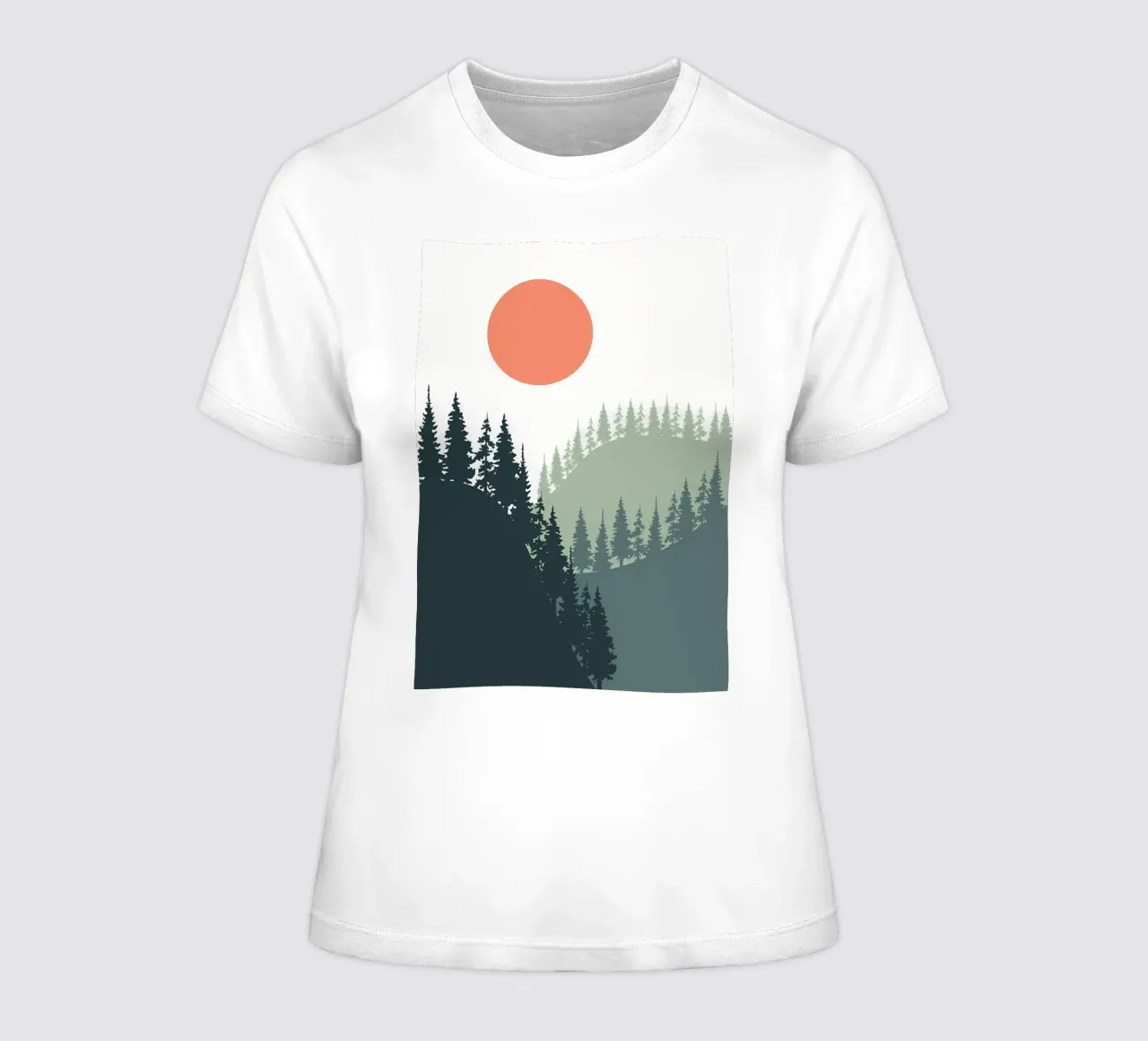 Foresta astratta Oro Decor t-shirt da donna da Albert S Jacob