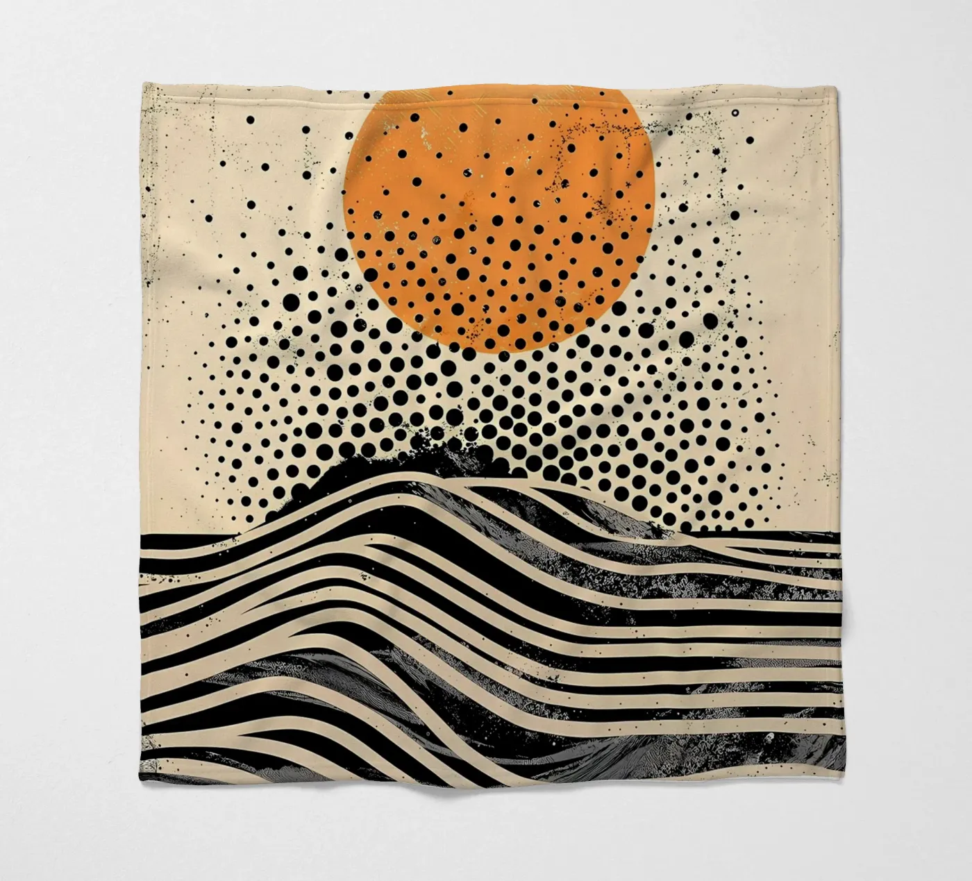 Dot Sun Waves Fleecedecke von James M Coyle