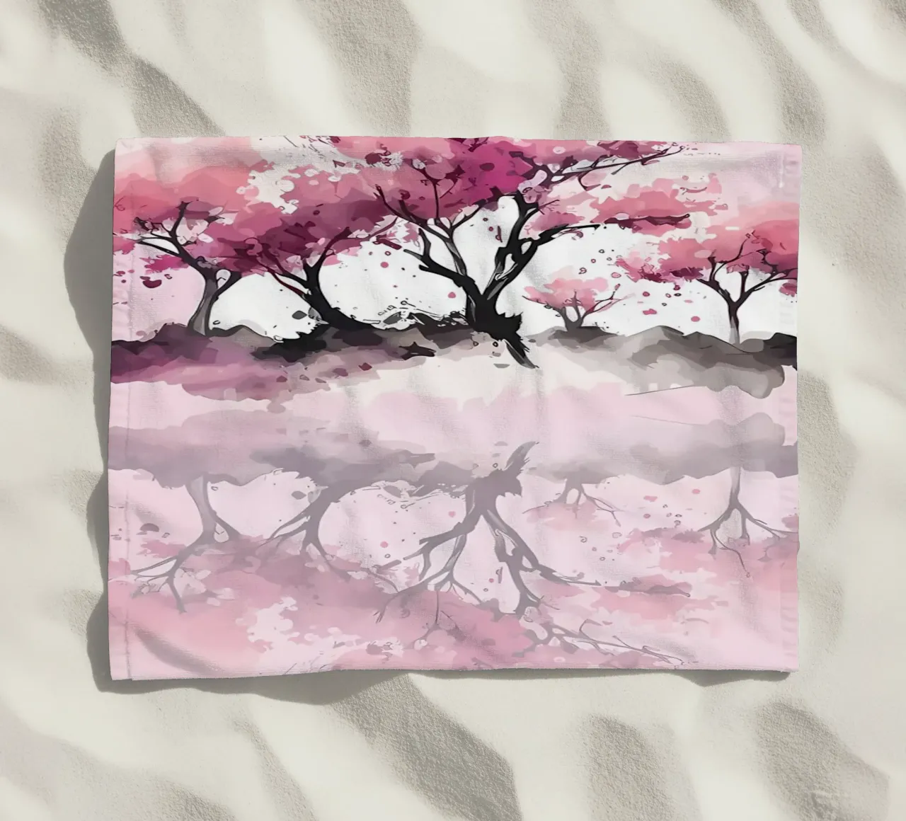 ciliegio in fiore in Giappone telo mare da Rebecca Clark Wyrick