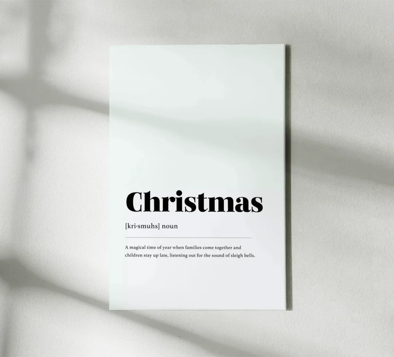 Magical Time Of Year canvas with Floater frame by daylight design studio