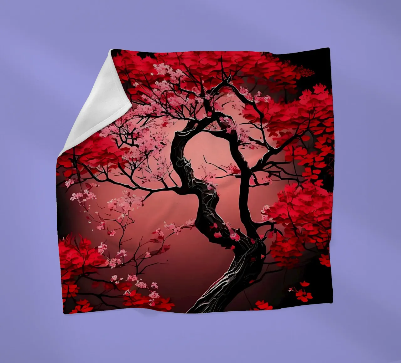 Fiori di ciliegio giapponesi coperta in pile da Rebecca Clark Wyrick