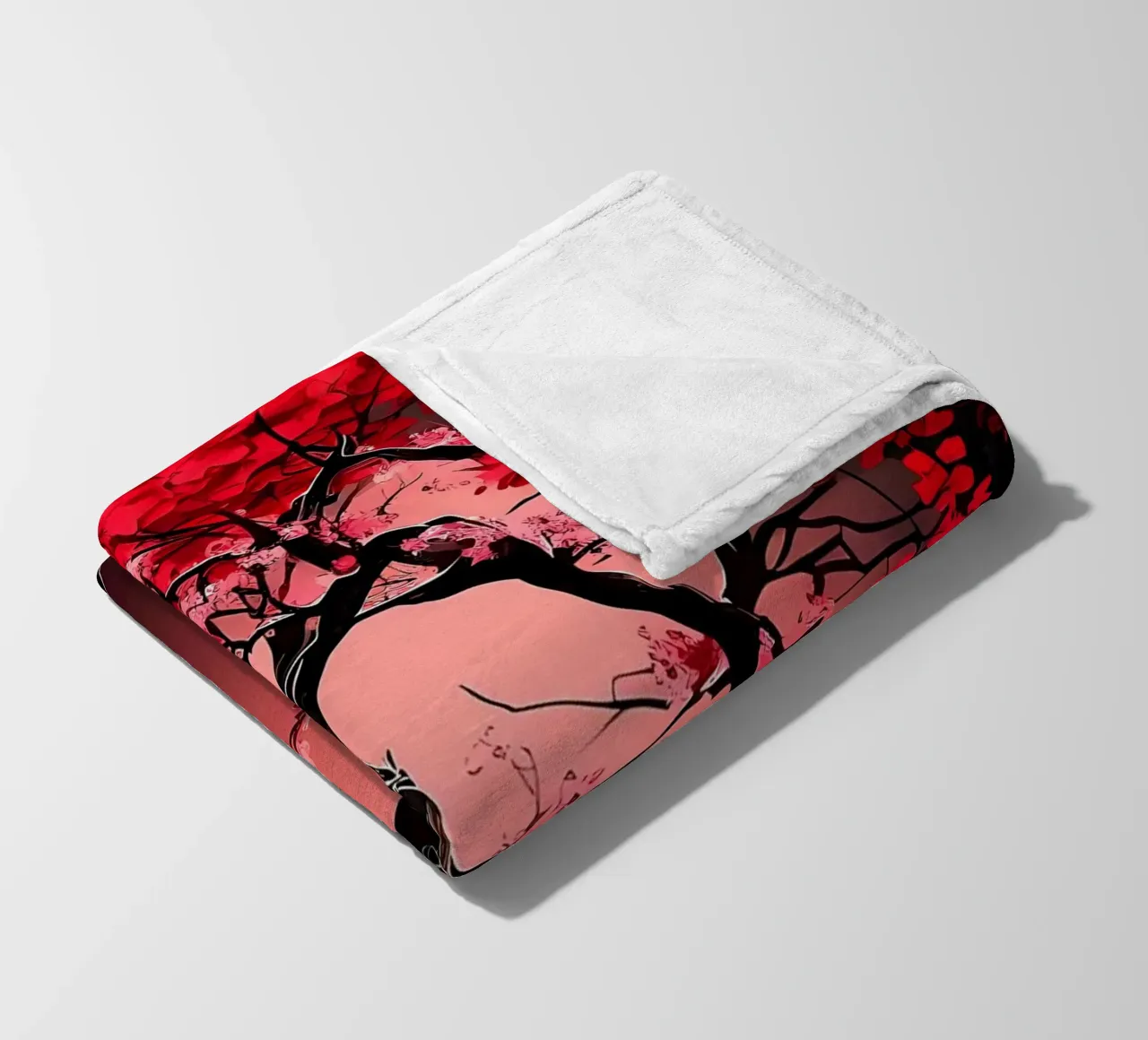 Fiori di ciliegio giapponesi coperta in pile da Rebecca Clark Wyrick