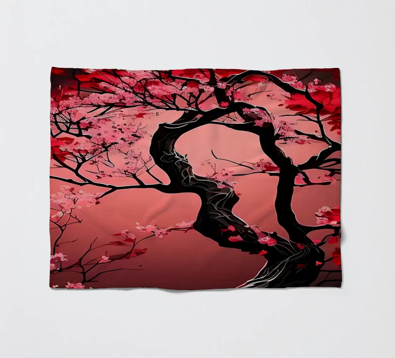 Fiori di ciliegio giapponesi coperta in pile da Rebecca Clark Wyrick
