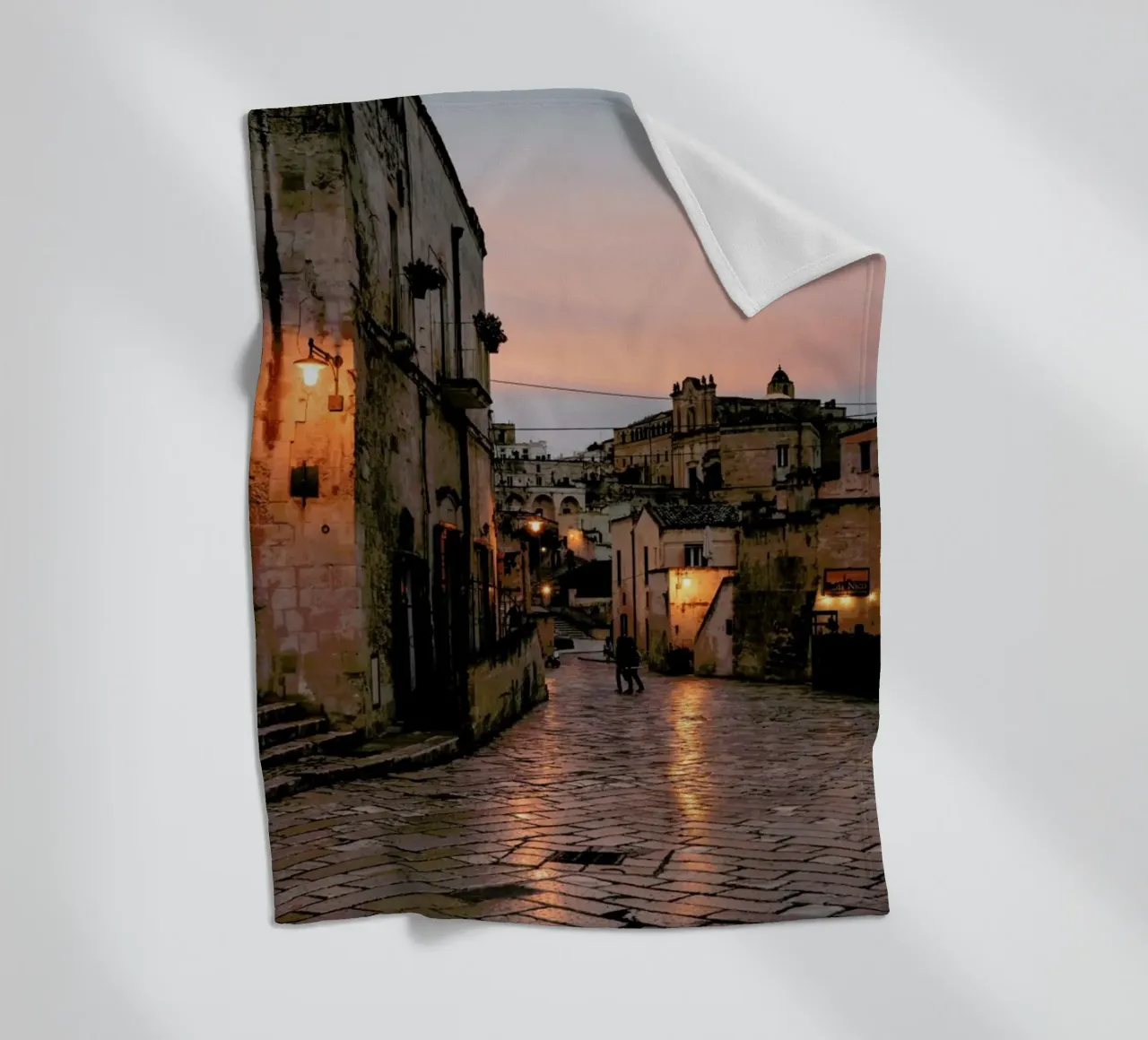 Matera by Reisevergnügen fleece blanket by Reisevergnügen