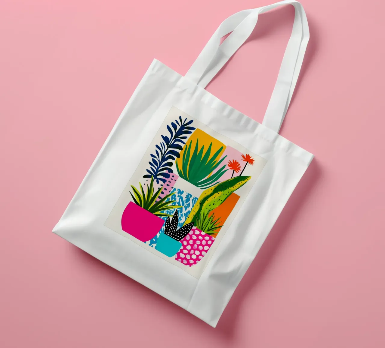 Tema botanico borsa in juta da Justyna Jaszke JBJart