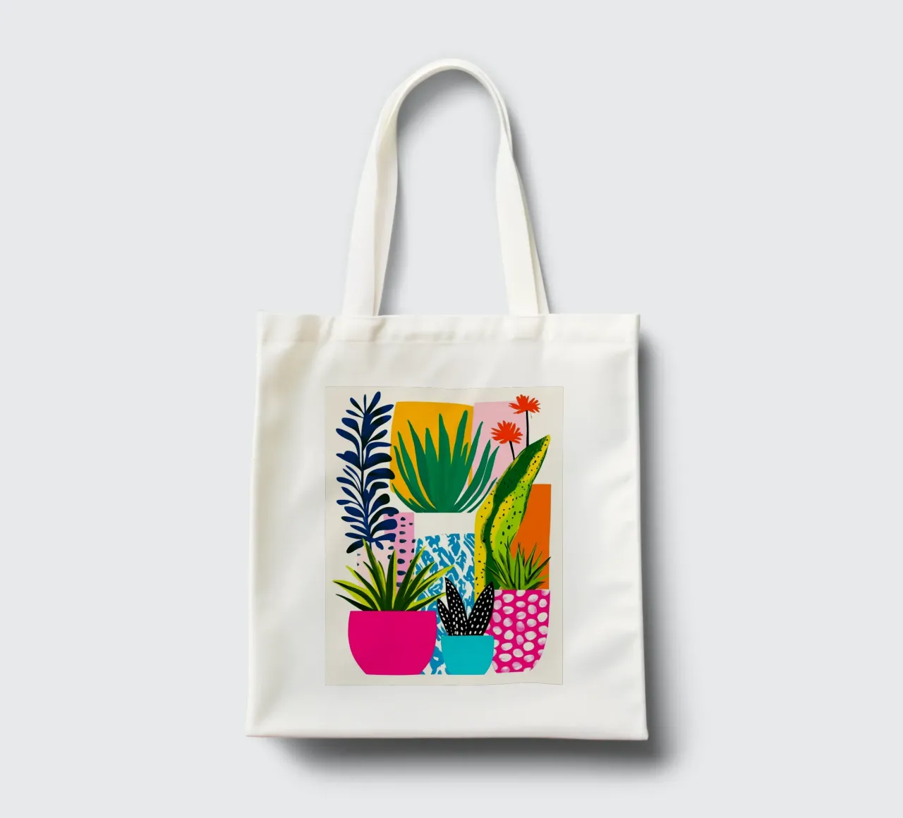 Tema botanico borsa in juta da Justyna Jaszke JBJart
