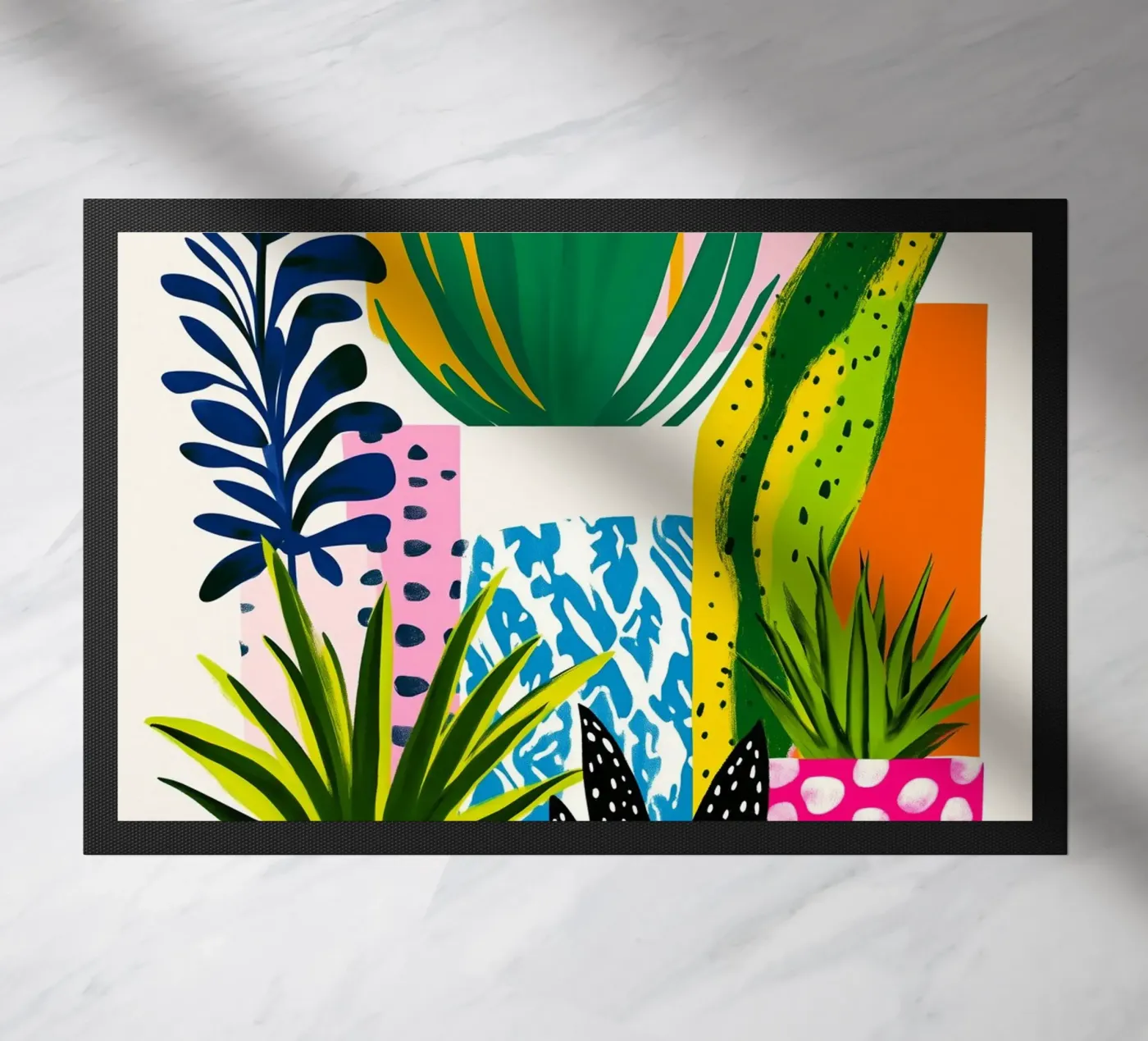 Botanical theme doormat by Justyna Jaszke JBJart