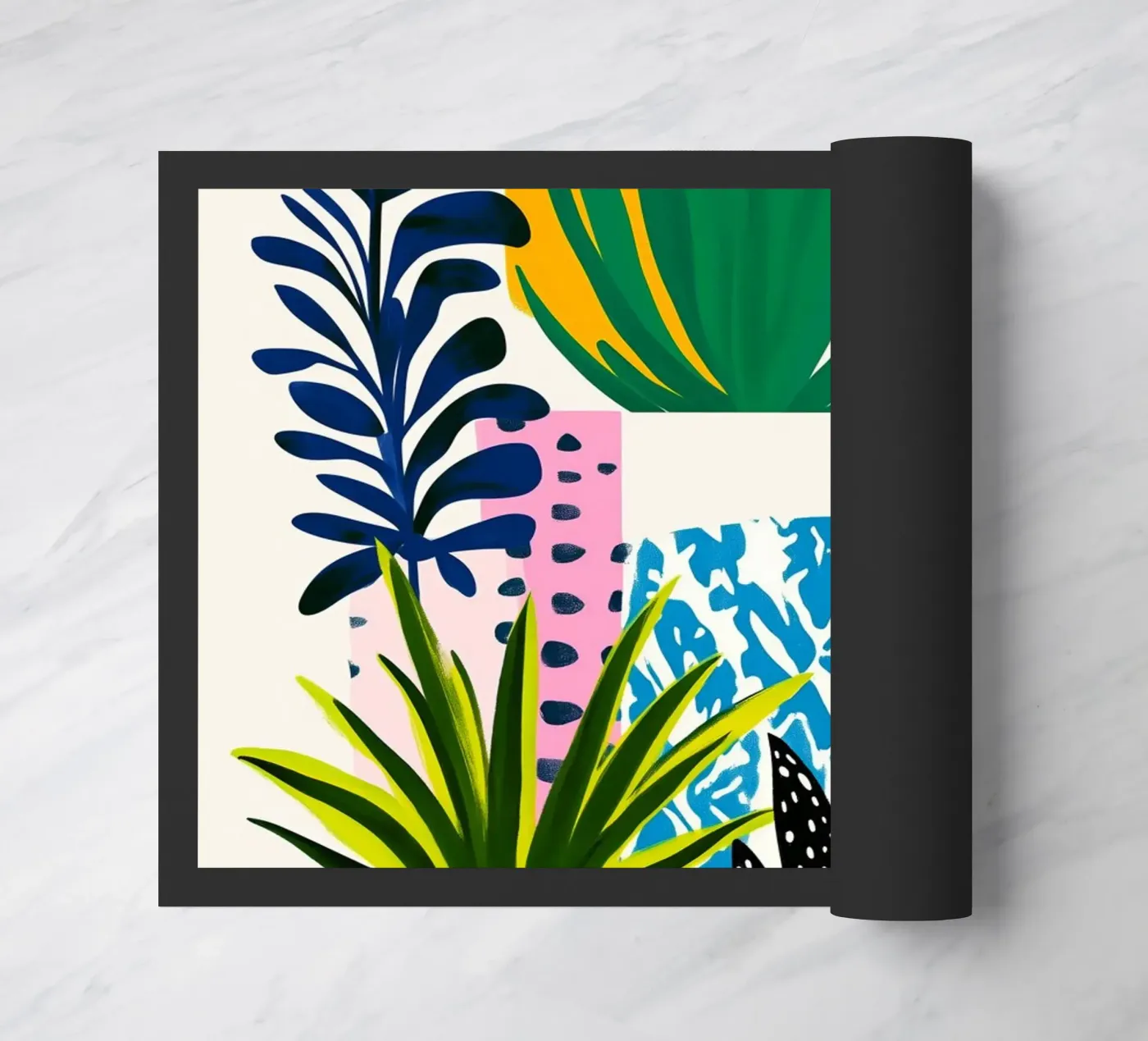 Botanical theme doormat by Justyna Jaszke JBJart