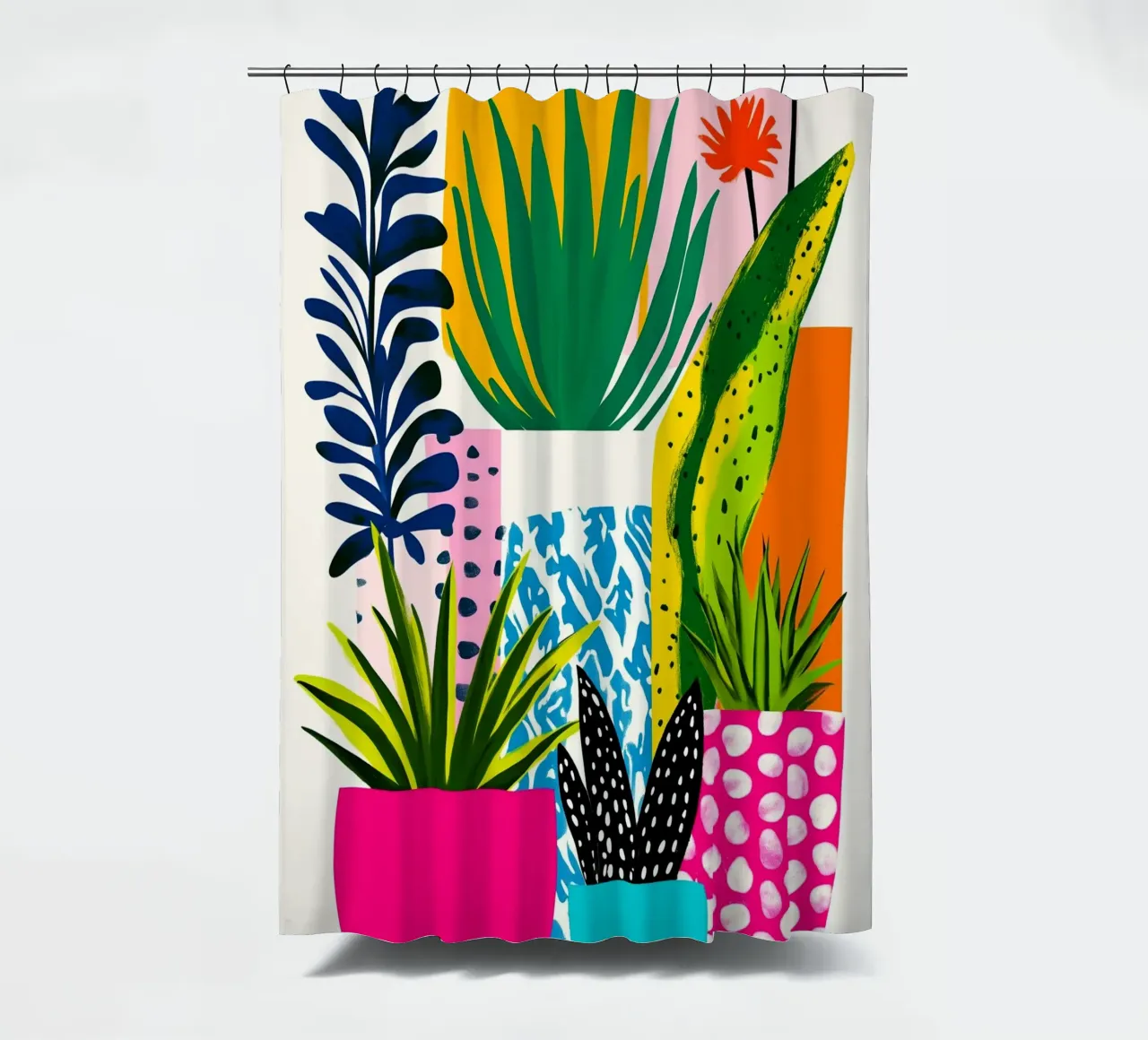 Tema botanico tenda da doccia da Justyna Jaszke JBJart