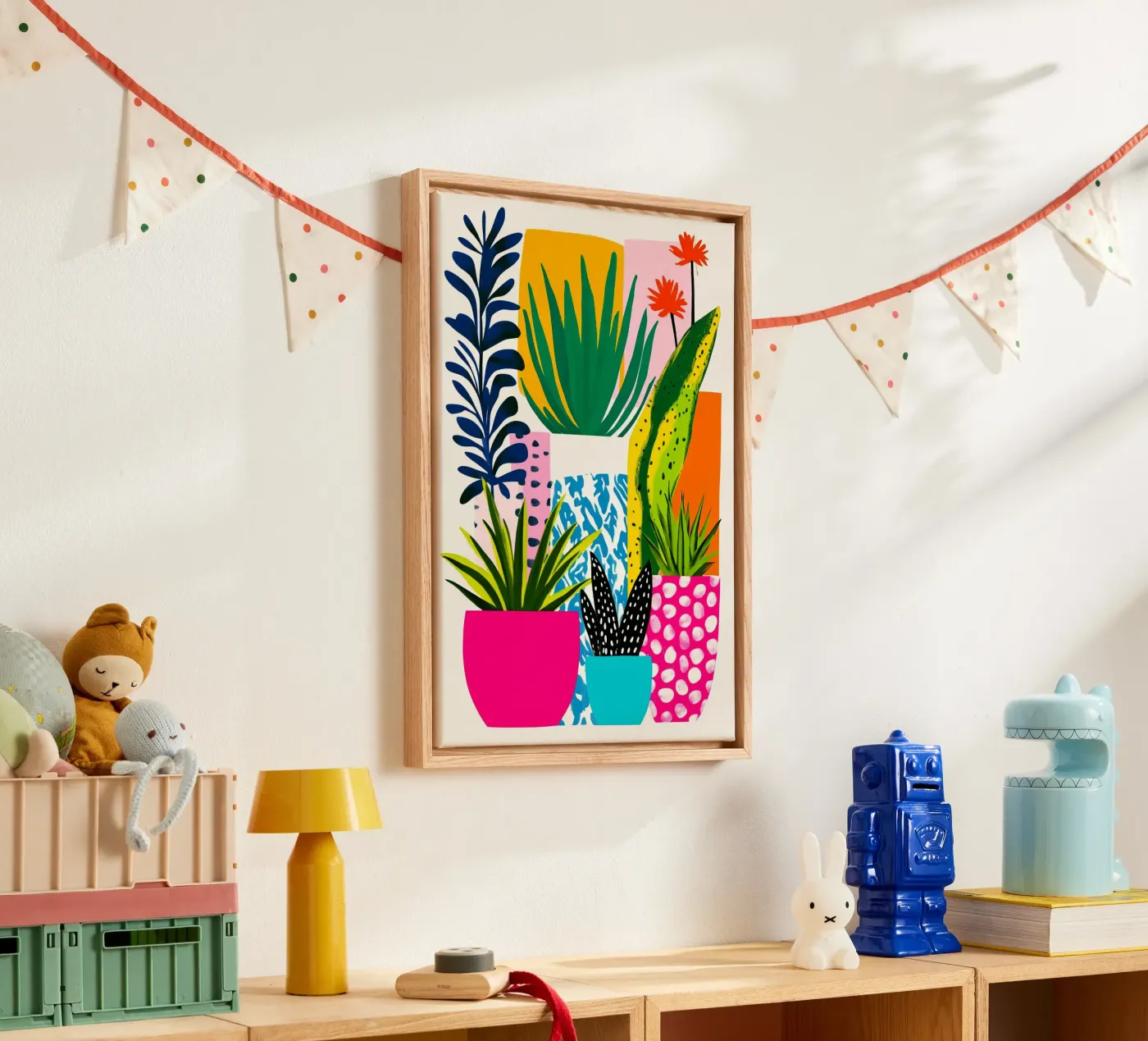 Botanical theme canvas by Justyna Jaszke JBJart